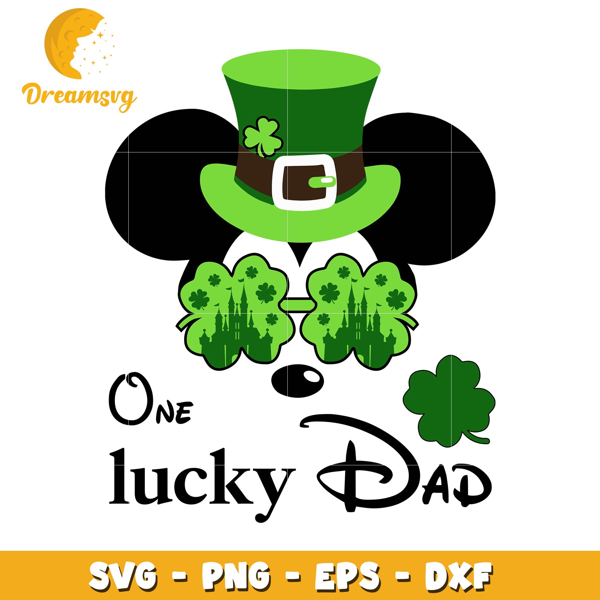 St Patricks Day Mickey SVG Cut File