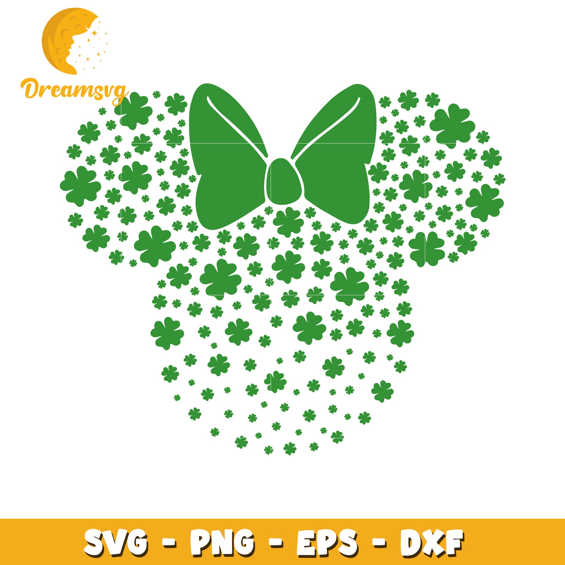 St Patricks Day Minnie Mouse SVG