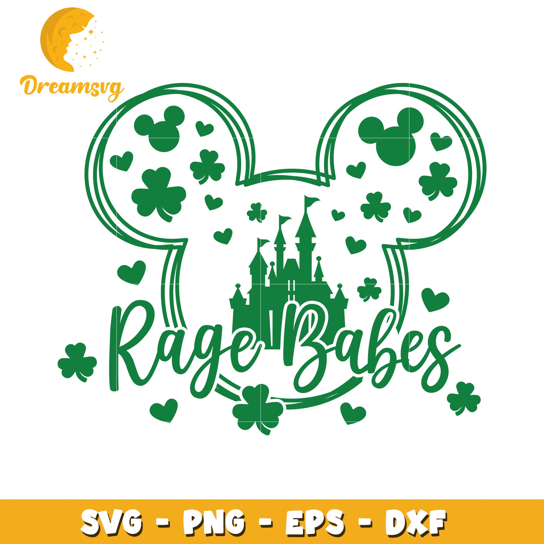 St Patricks Day Rage Babes SVG Cut File