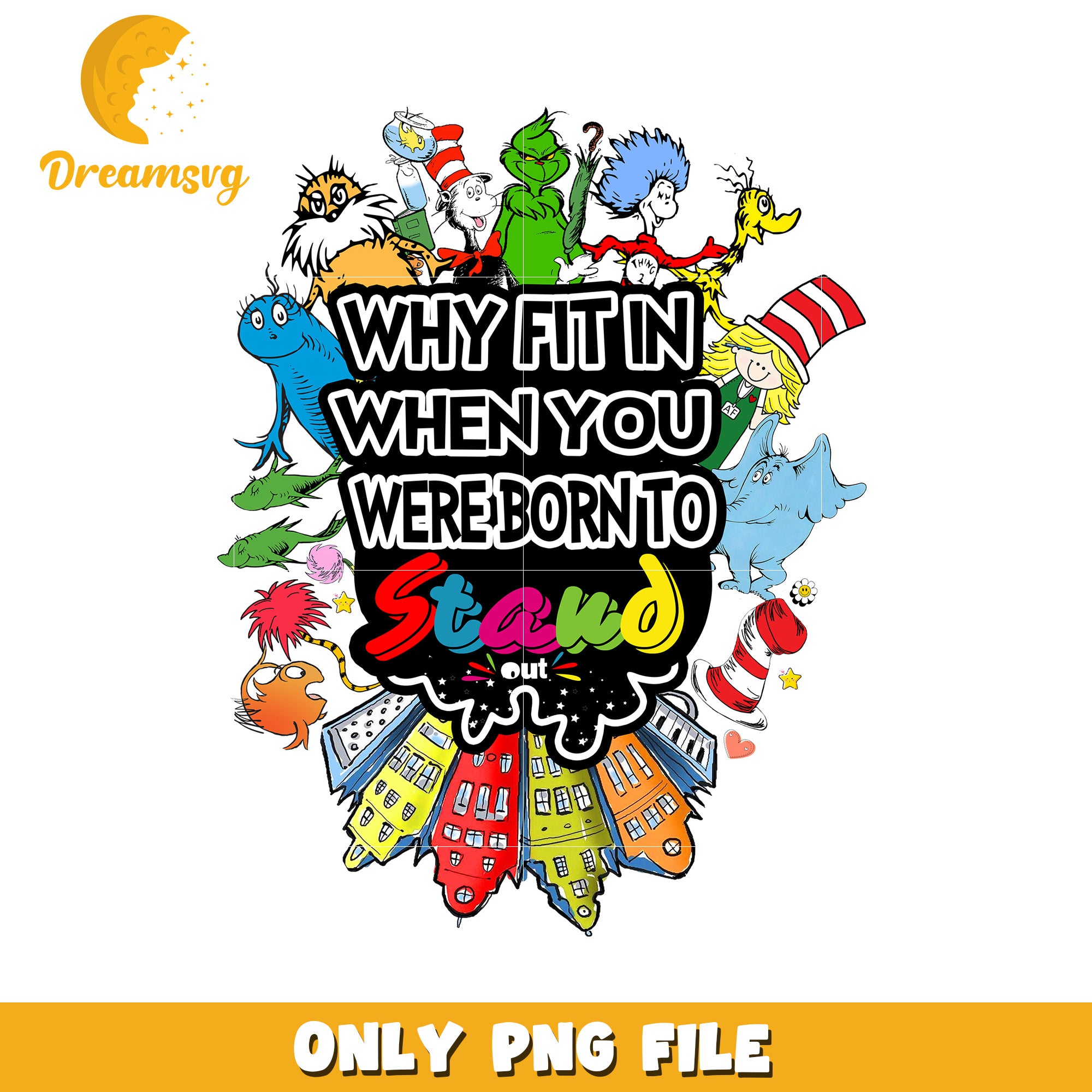 Stand Out Design for Kids Inspirational PNG Artwork