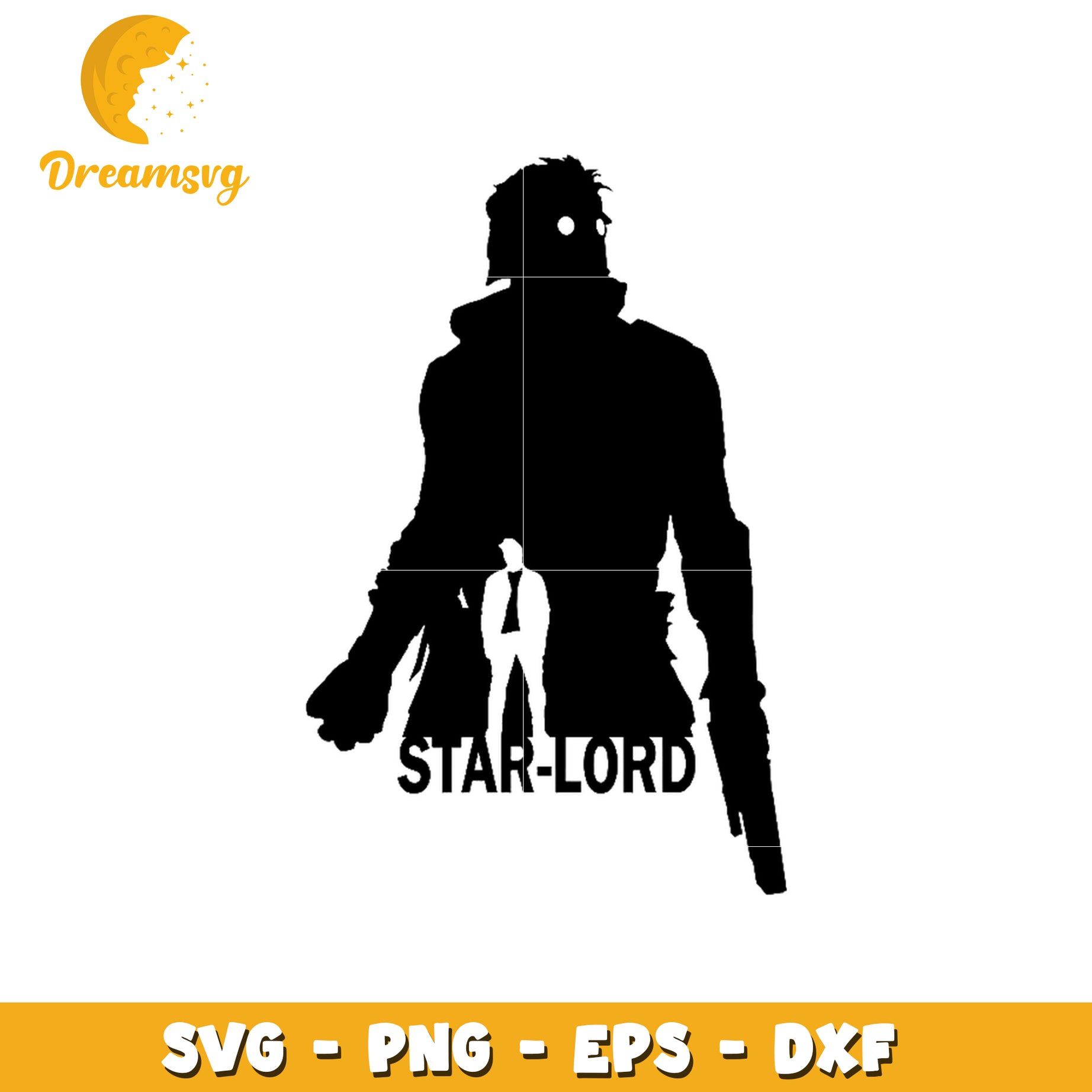 Star Lord SVG Silhouette Cut File