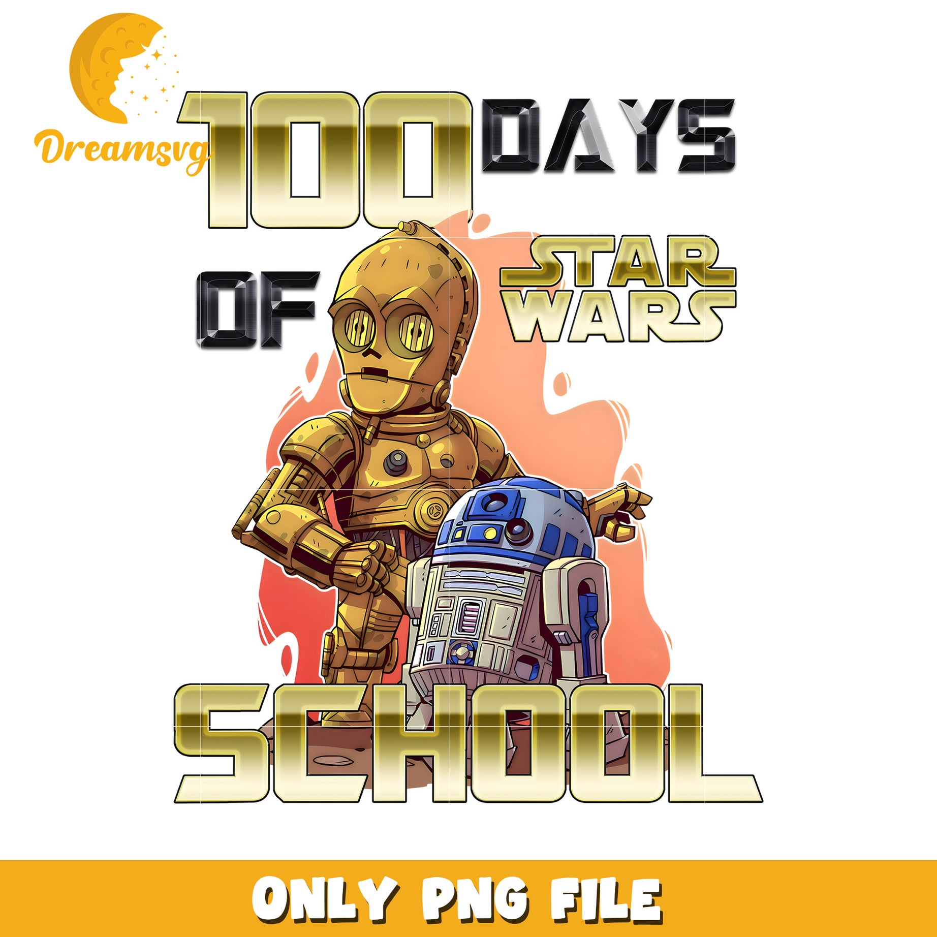 Star Wars 100 Days of School PNG