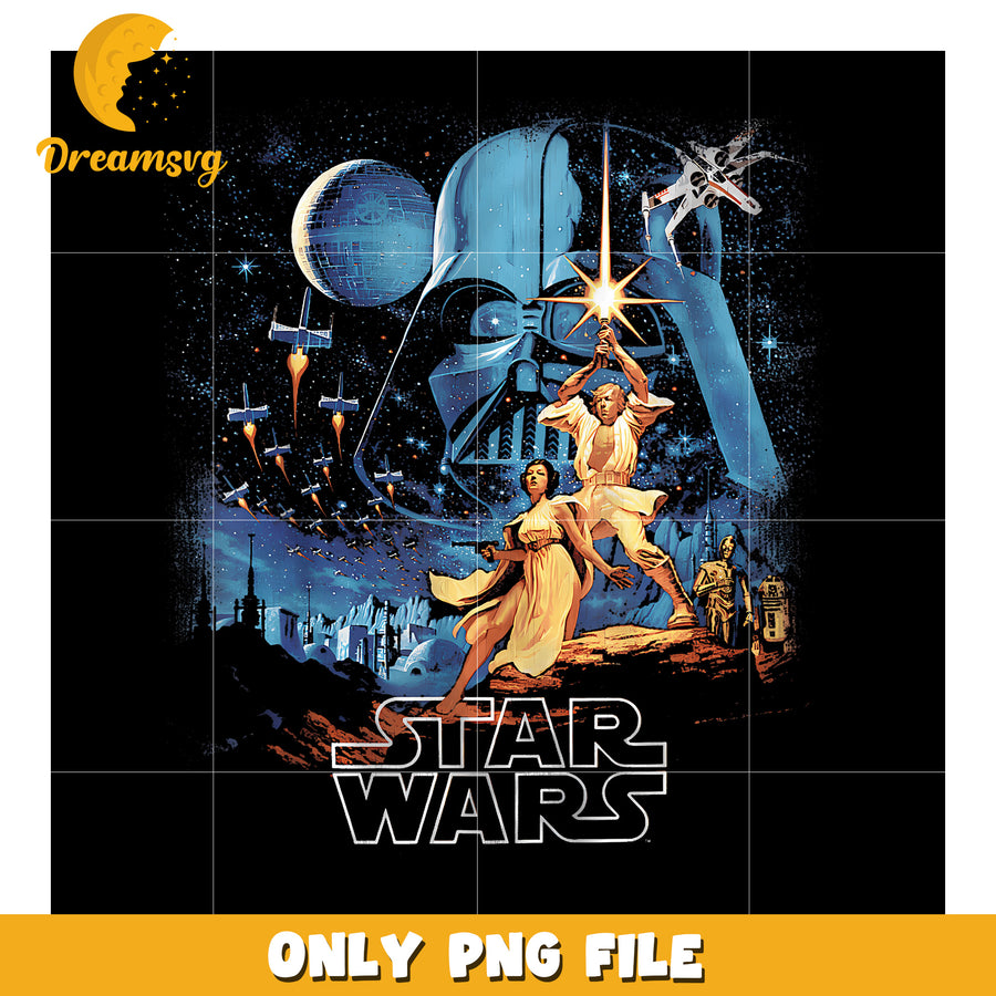 Star Wars A New Hope Faded png, cartoon png, happy holiday png