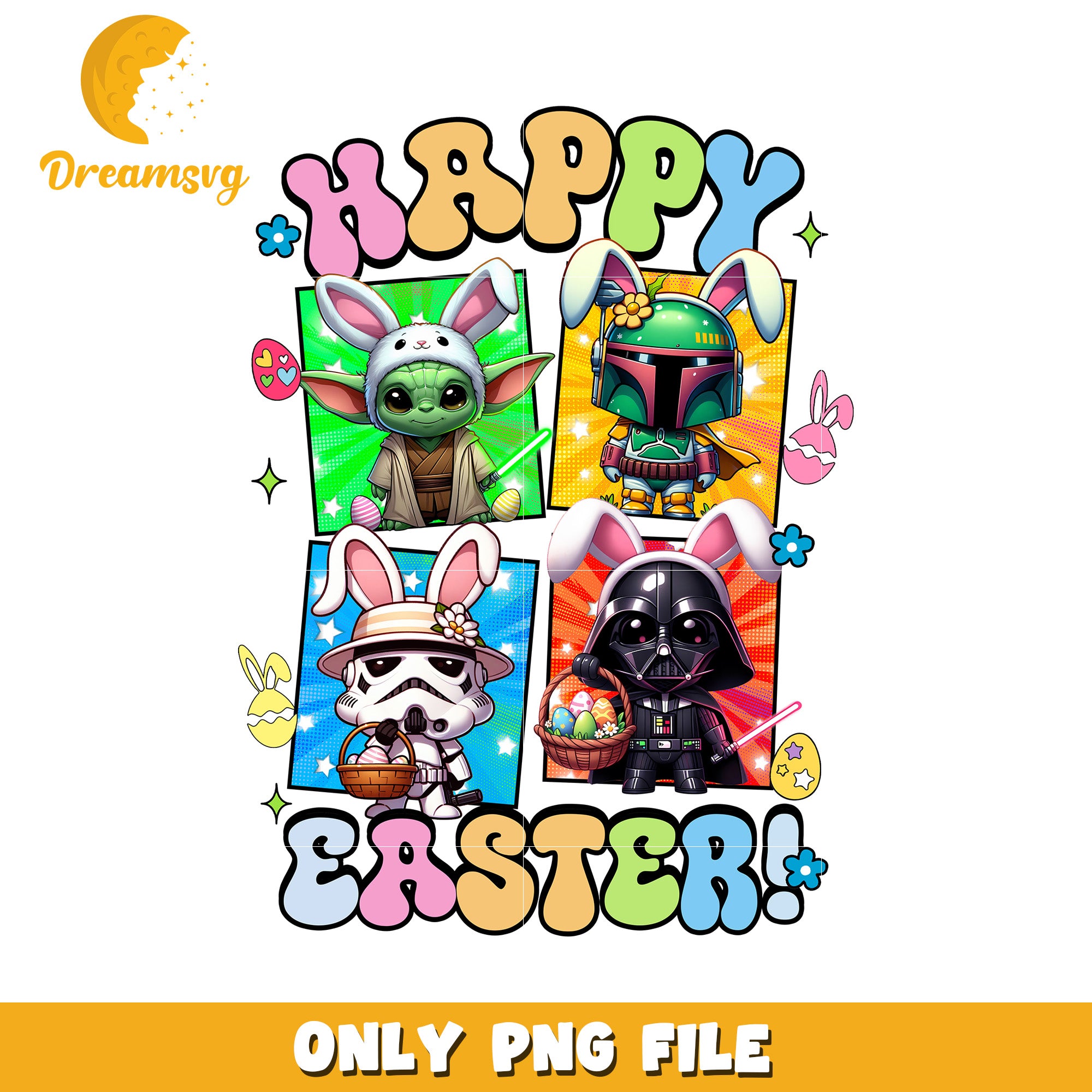 Star Wars Easter Bunny PNG Design – DreamSVG Store