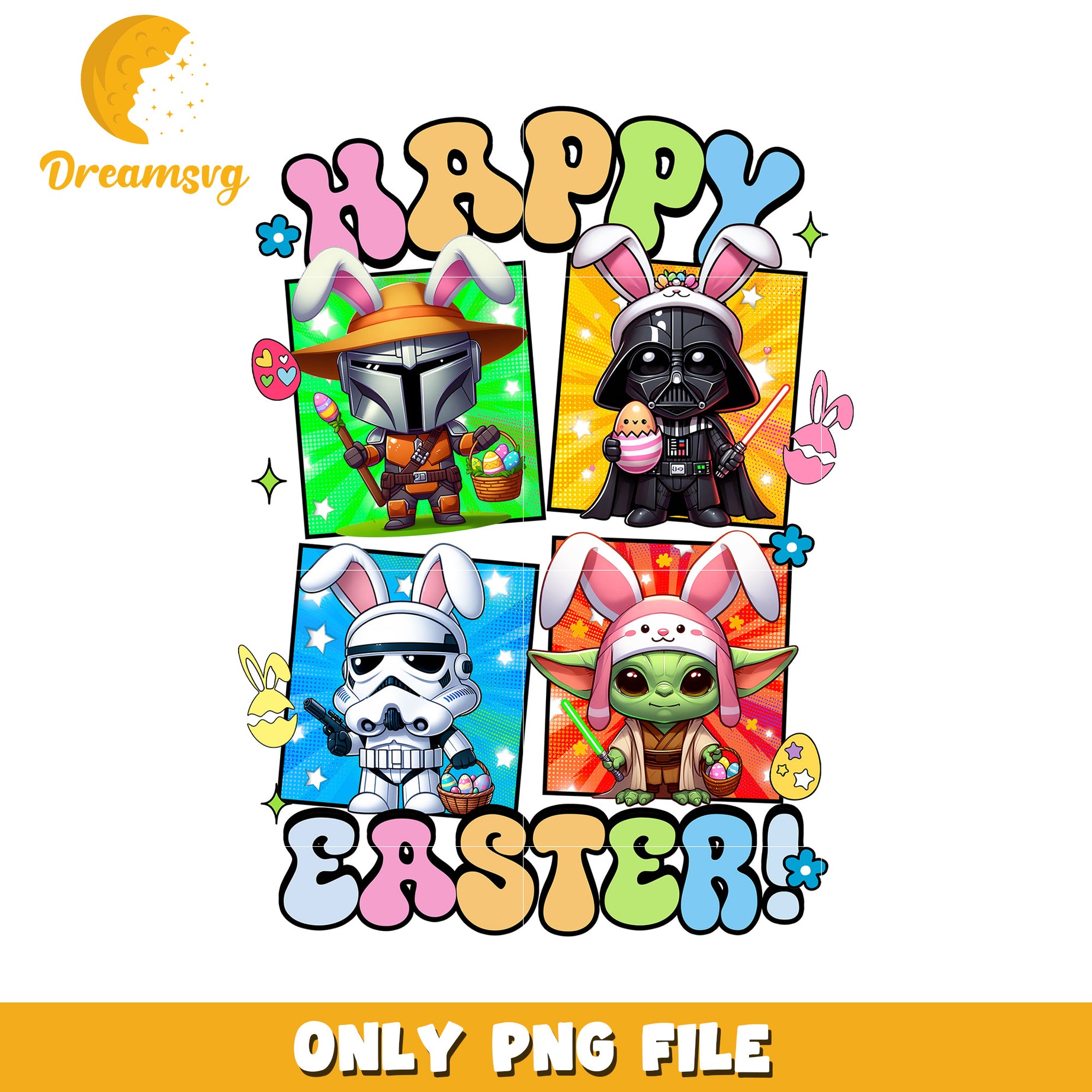 Star Wars Easter PNG Digital Design