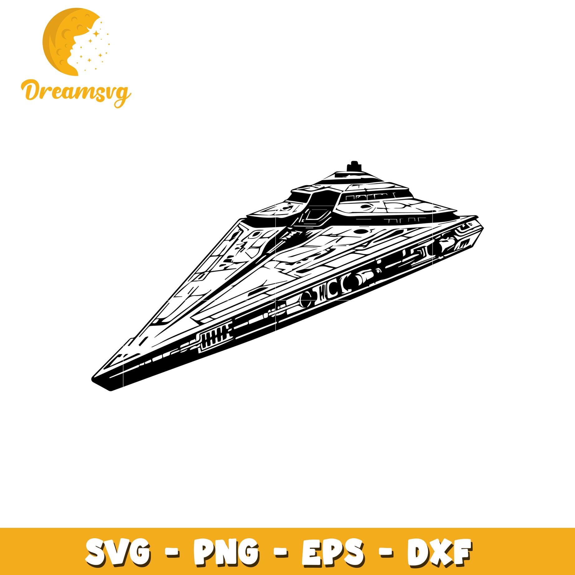 Star Wars Imperial Star Destroyer SVG