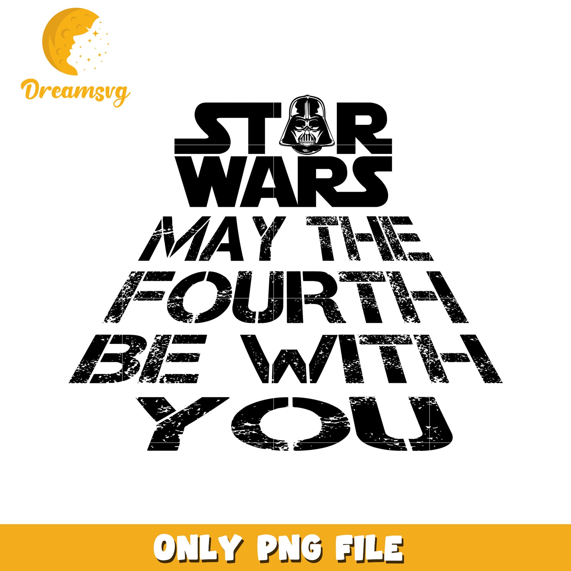 Star Wars May the Fourth Be With You PNG Design File