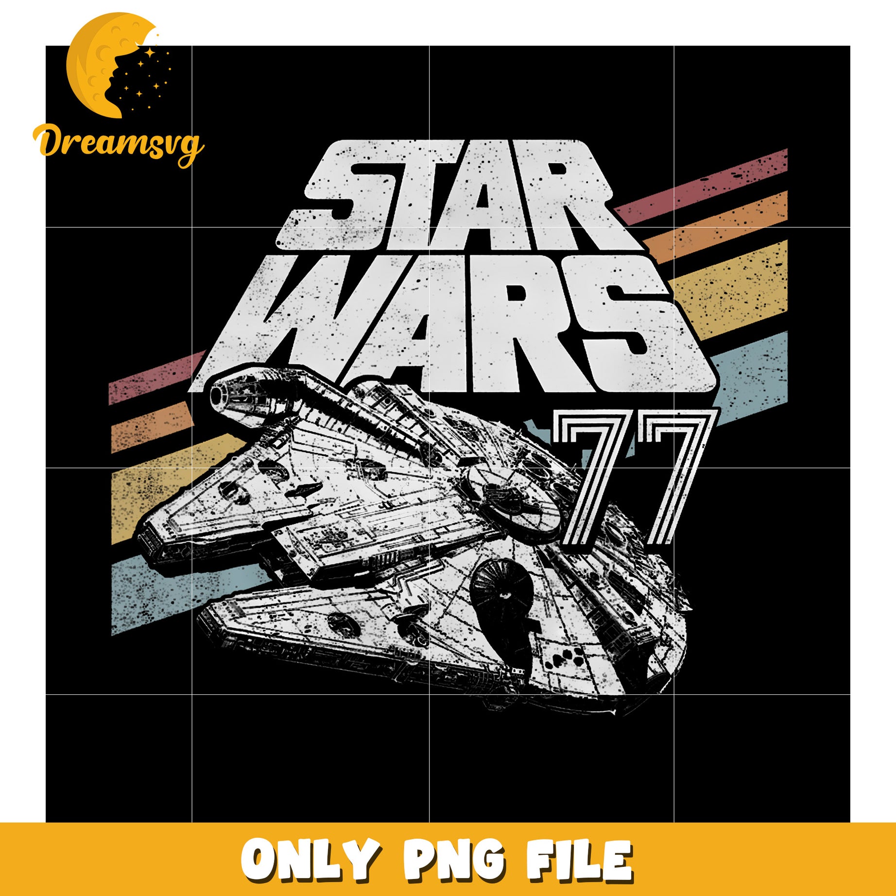 Star Wars Millennium Falcon png, hilarious quotes png, star wars design png