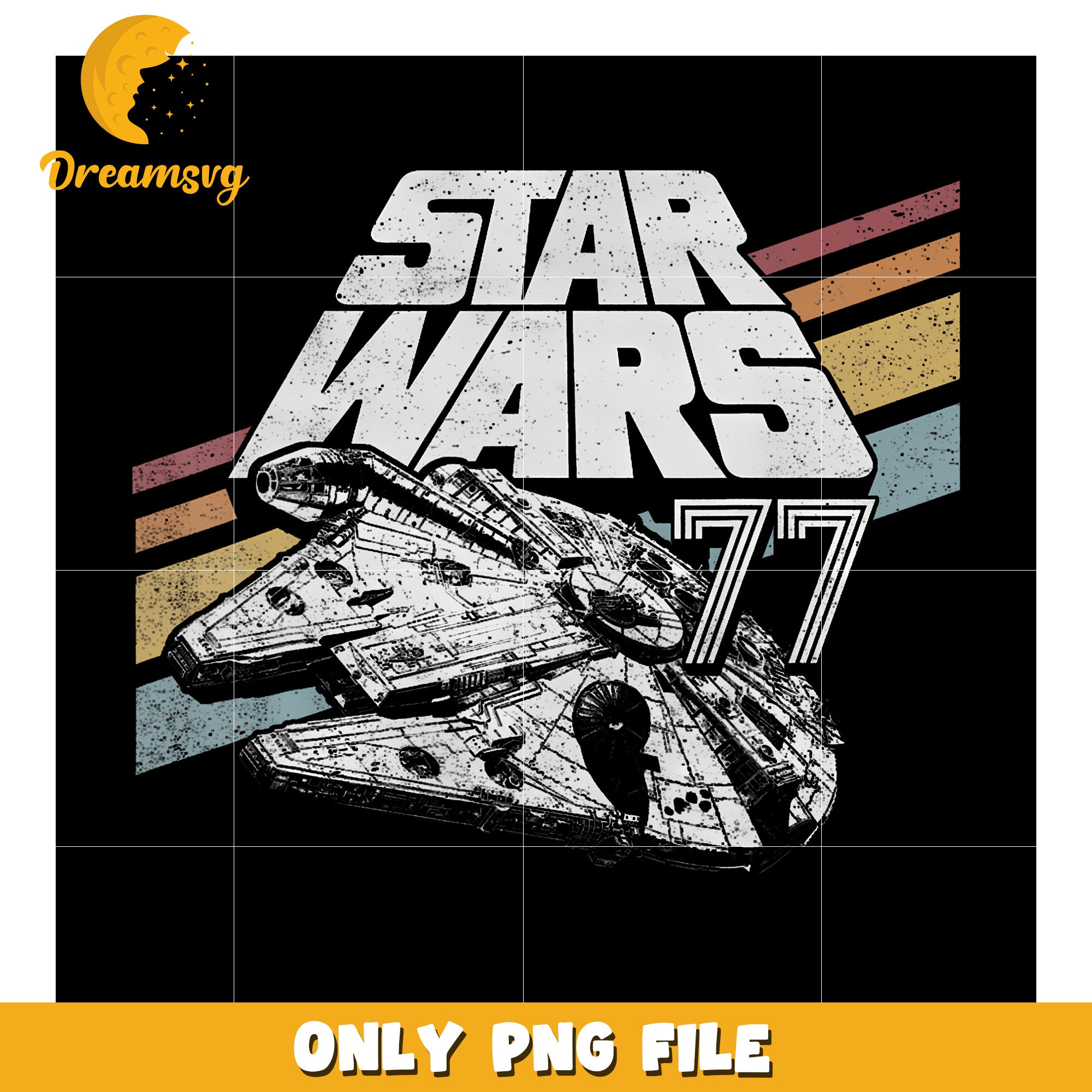 Star Wars Millennium Falcon png, hilarious quotes png, star wars design png