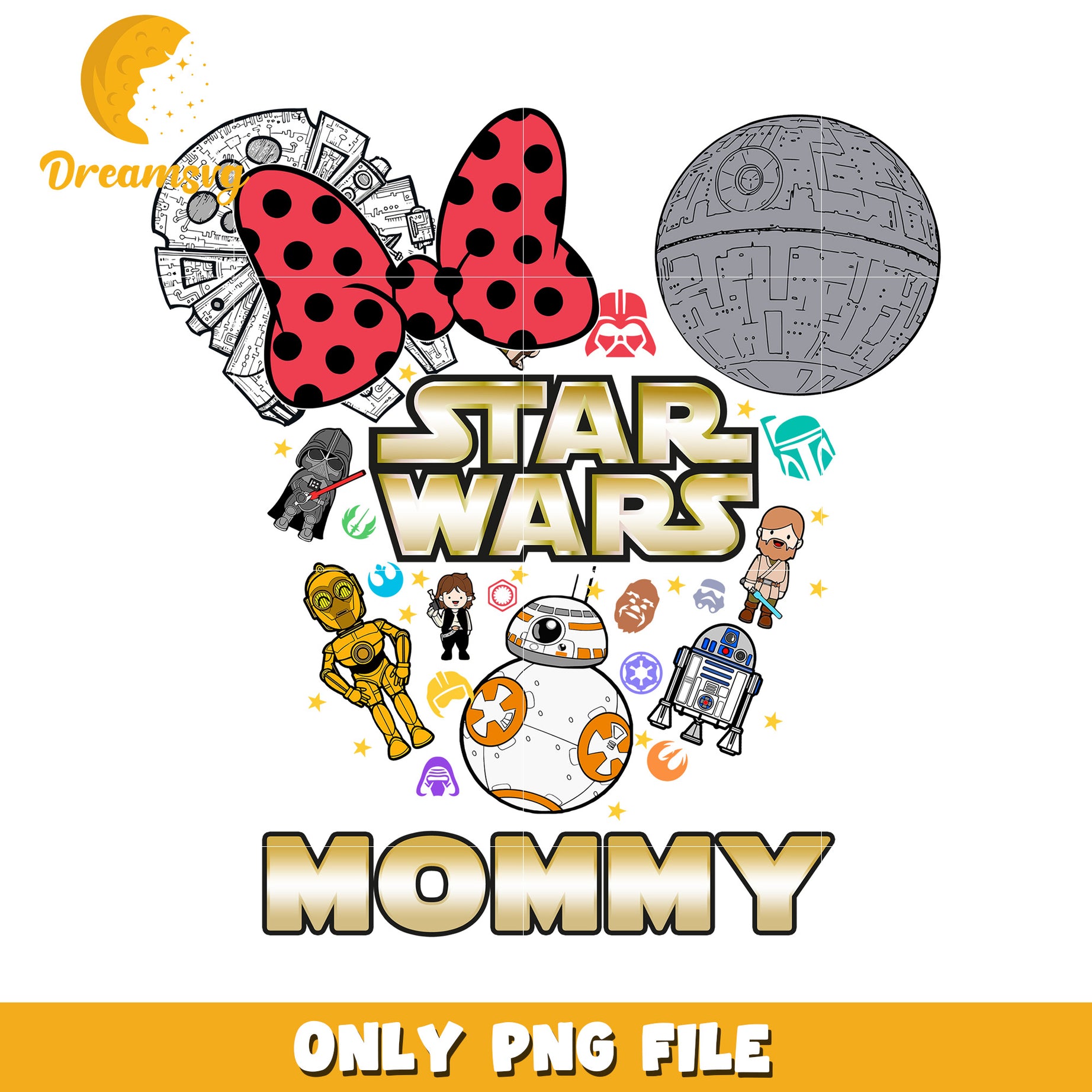 Star Wars Mommy PNG Design