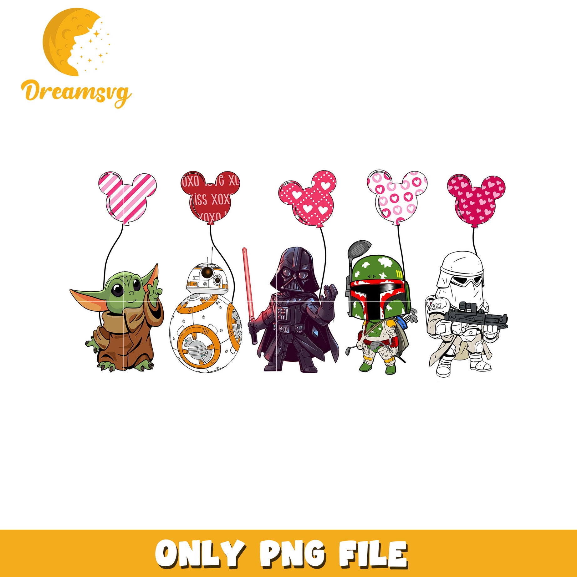 Star Wars Valentines PNG Bundle