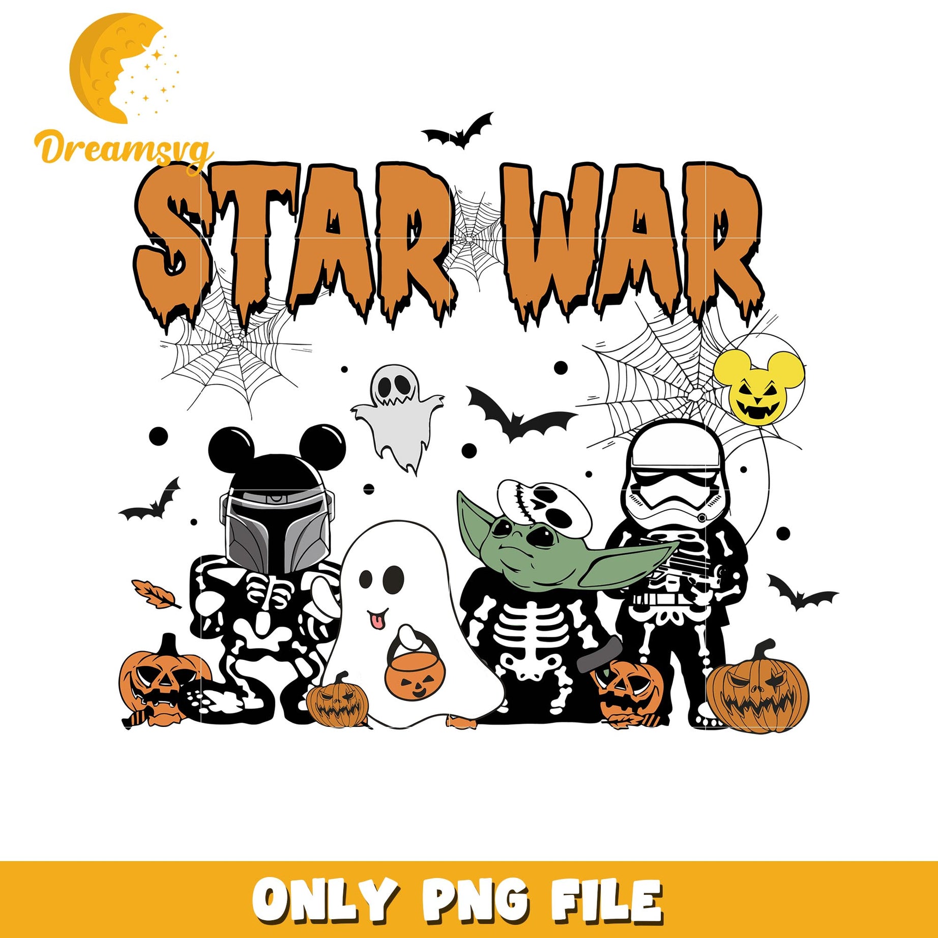 Star war skeleton characters png, Disney Halloween Star War movies png