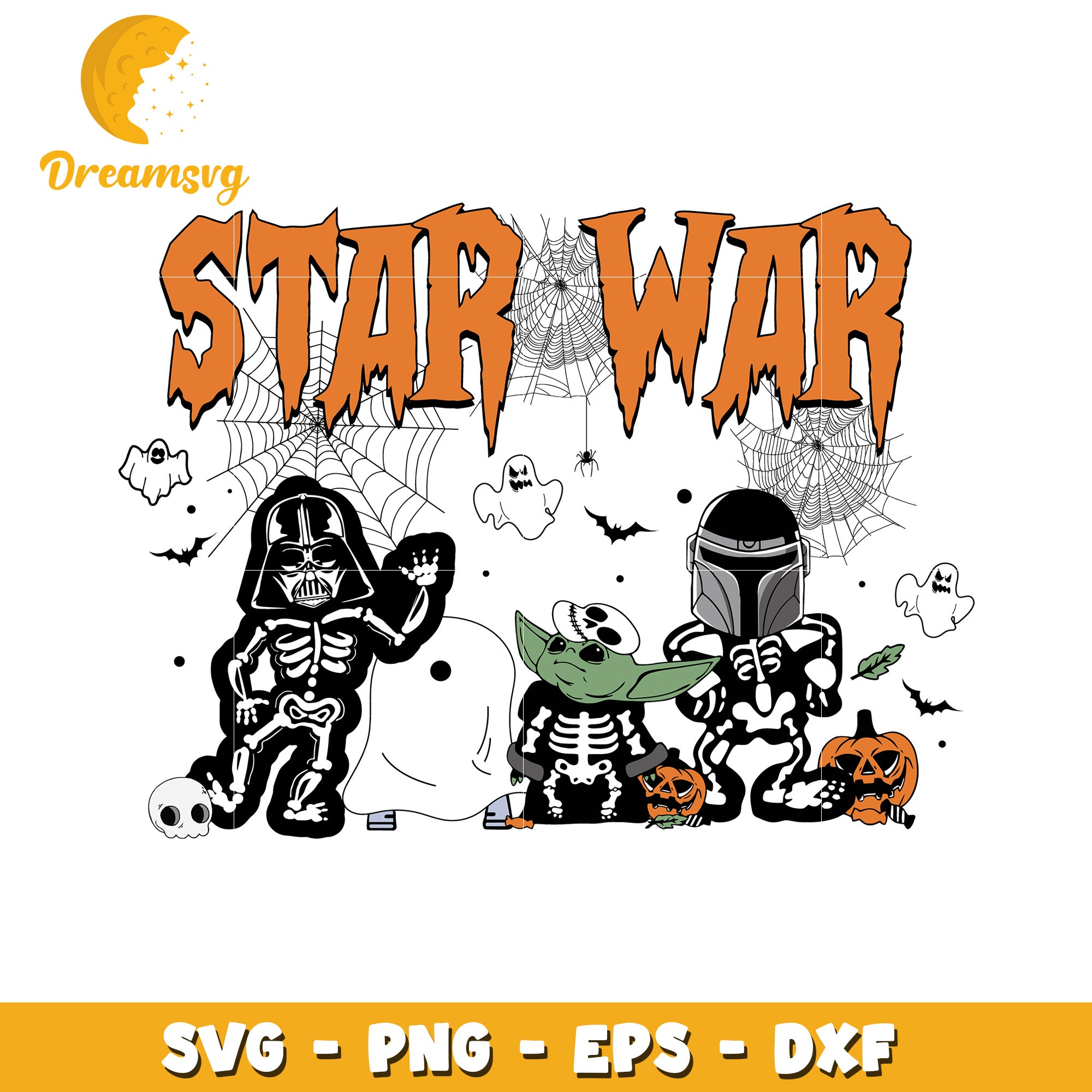 Star wars halloween spider web svg, Disney movies halloween svg