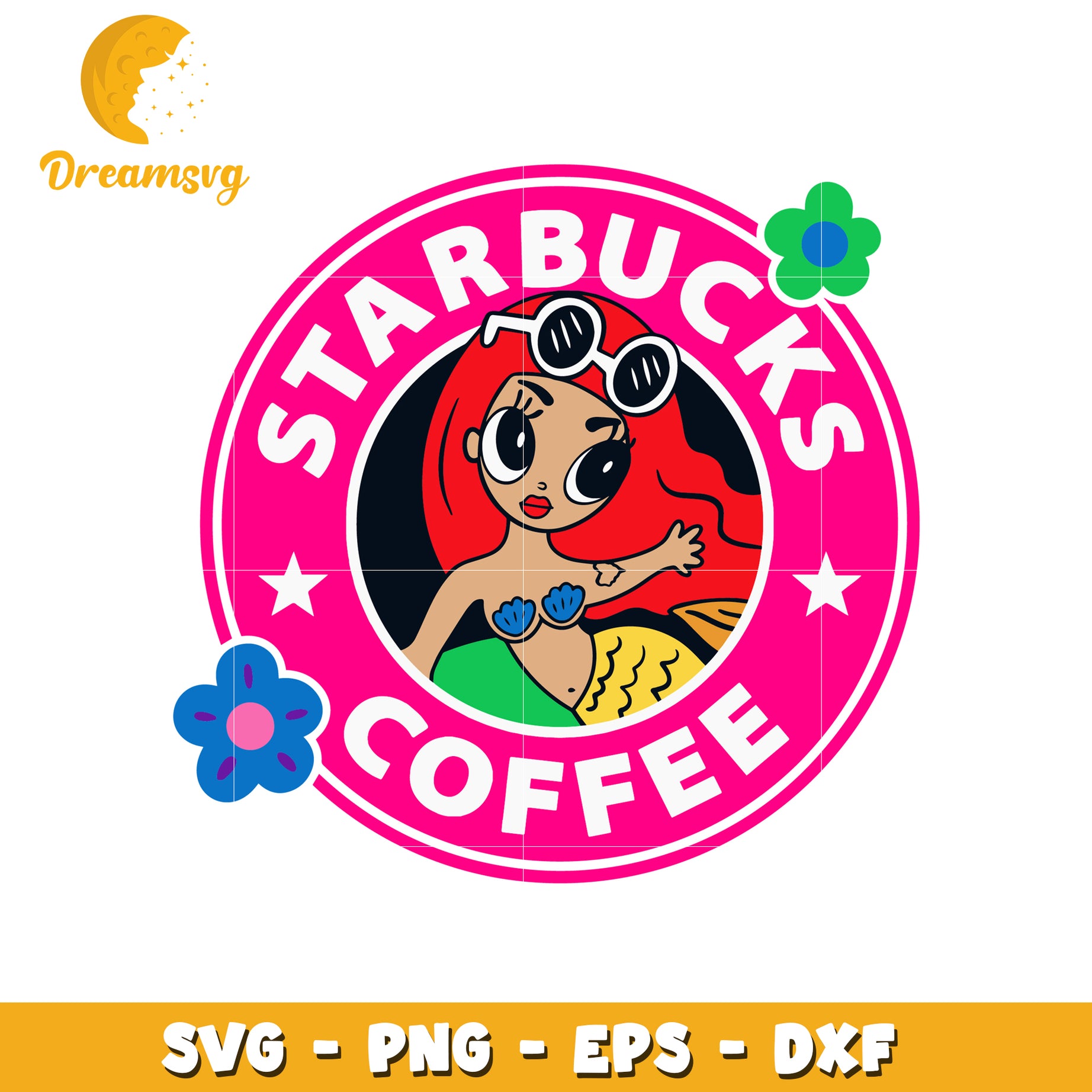 Starbucks coffee ariel logo design svg, starbucks svg, ariel svg