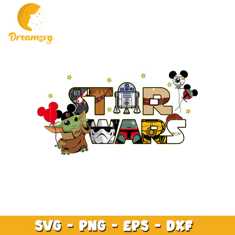 Star wars design svg, disney cartoons svg, star wars characters svg
