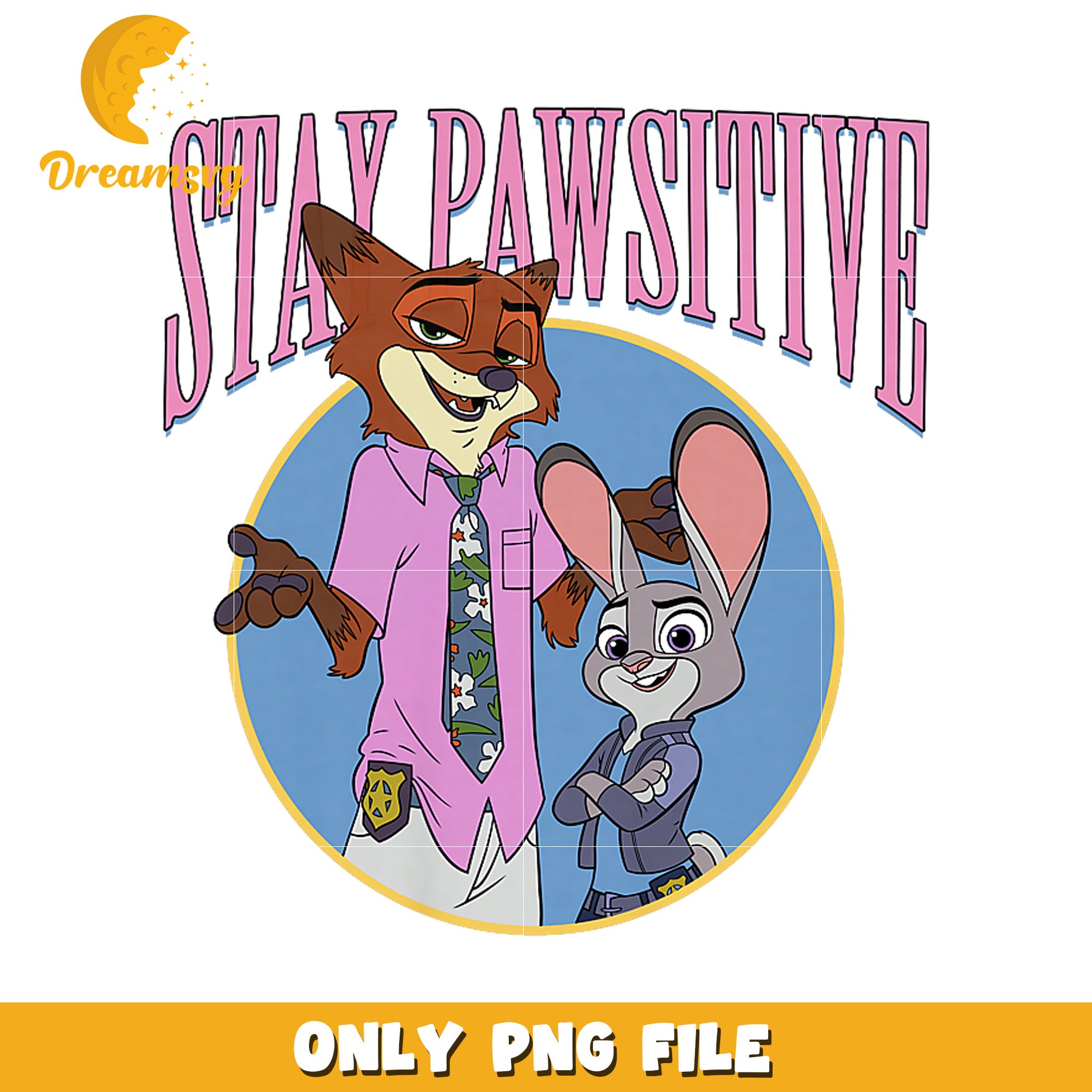 Stay pawsitive png, zootopia cast​ png, disney movie png
