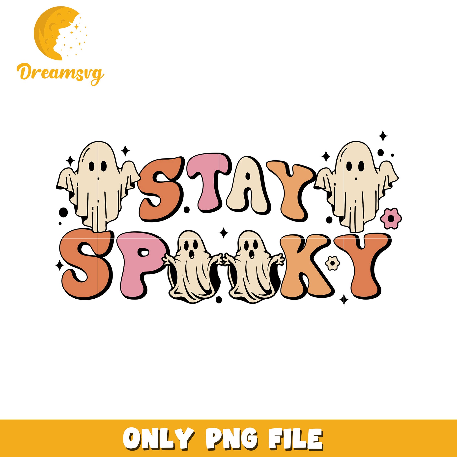 Stay spooky png, halloween png, halloween vacation png
