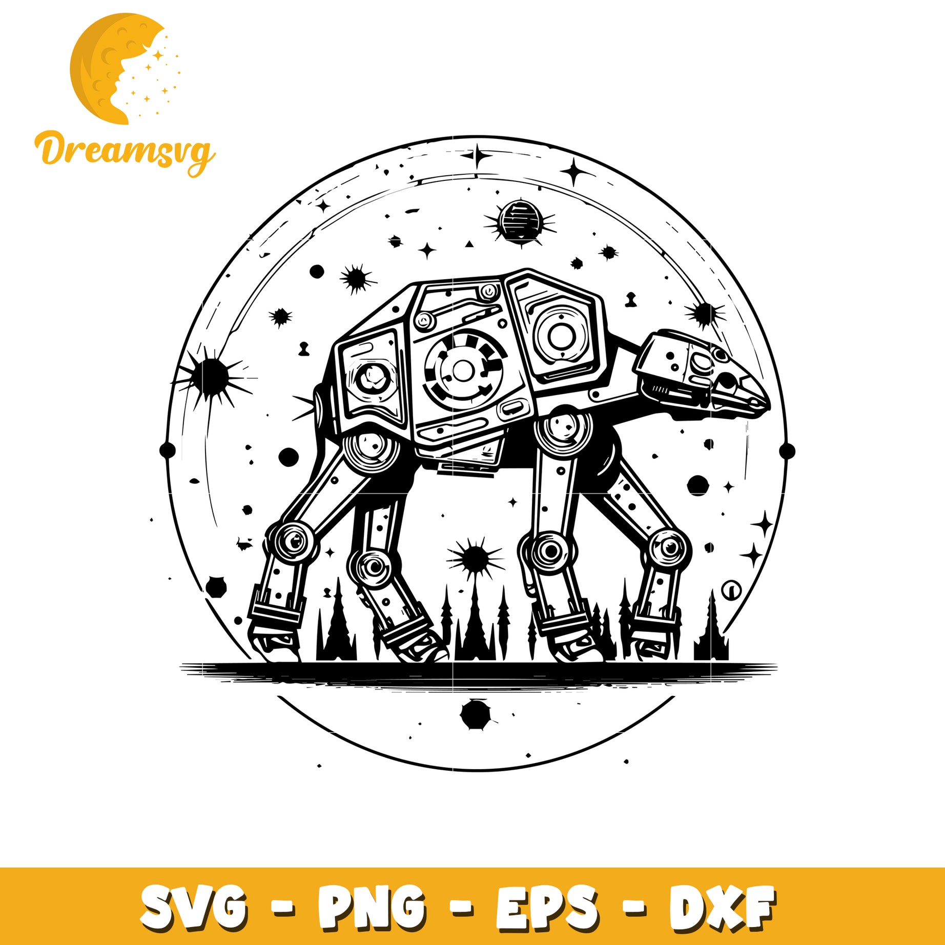 Steampunk AT-AT Walker SVG Files