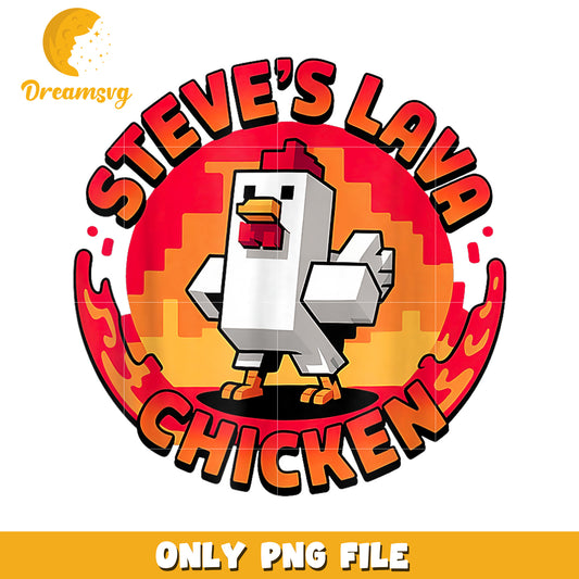 Steve's Lava Chicken Logo, High-Quality PNG File for Download