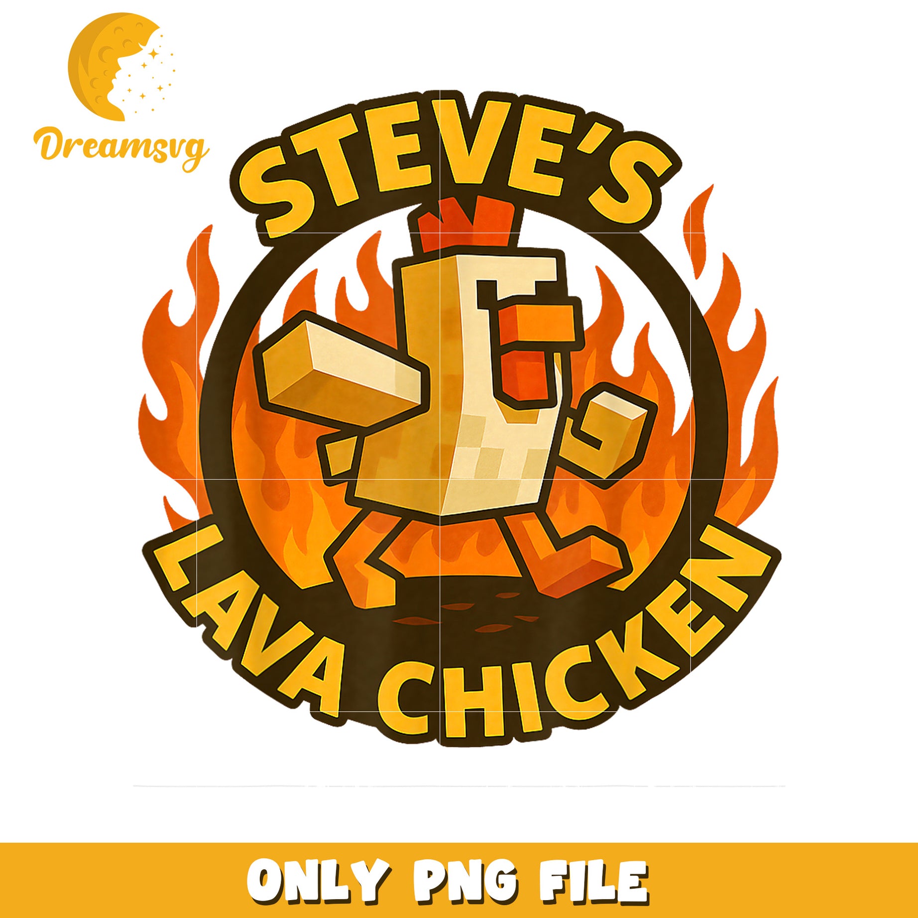 Steve's Lava Chicken PNG, Minecraft, SVG