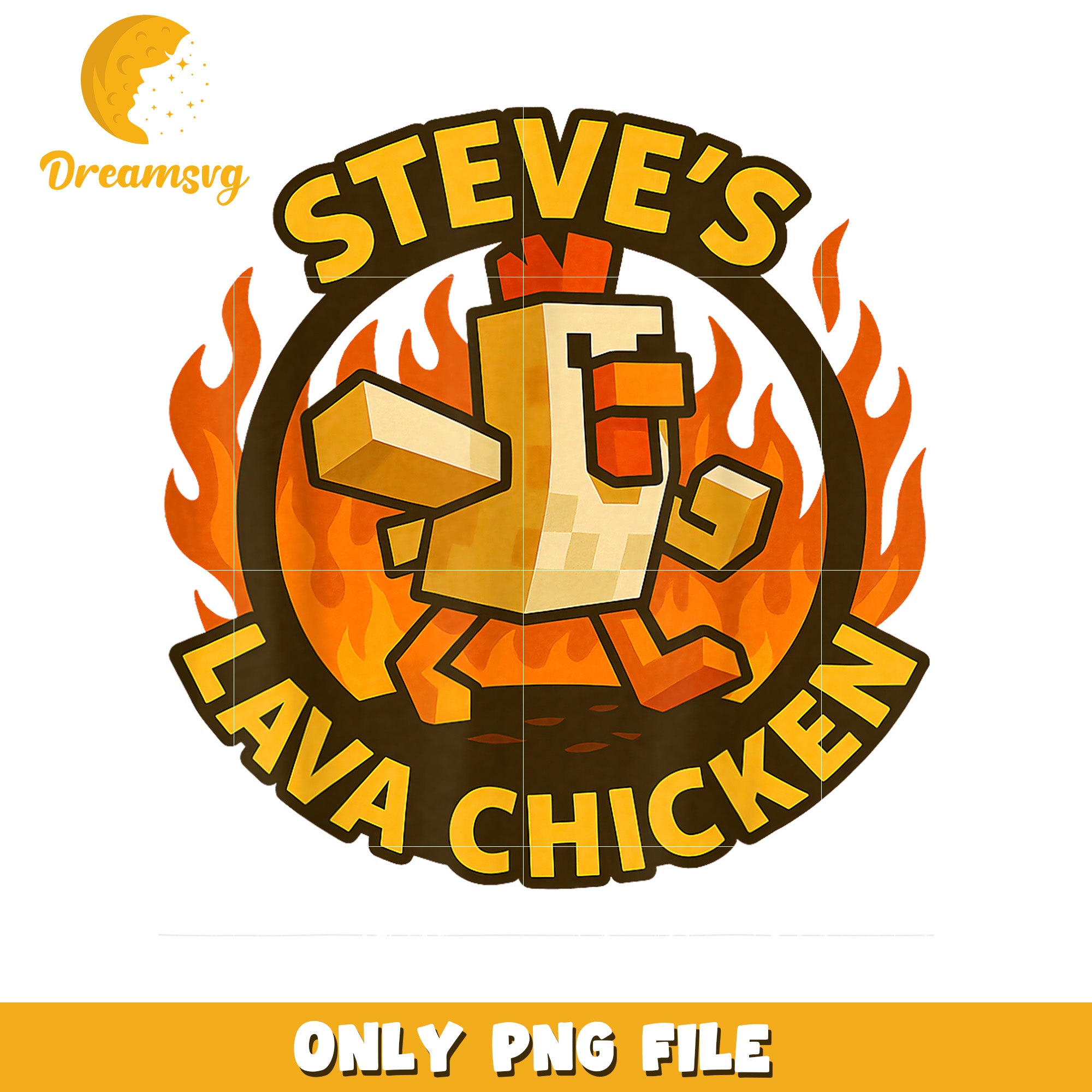 Steve's Lava Chicken PNG, Minecraft, SVG