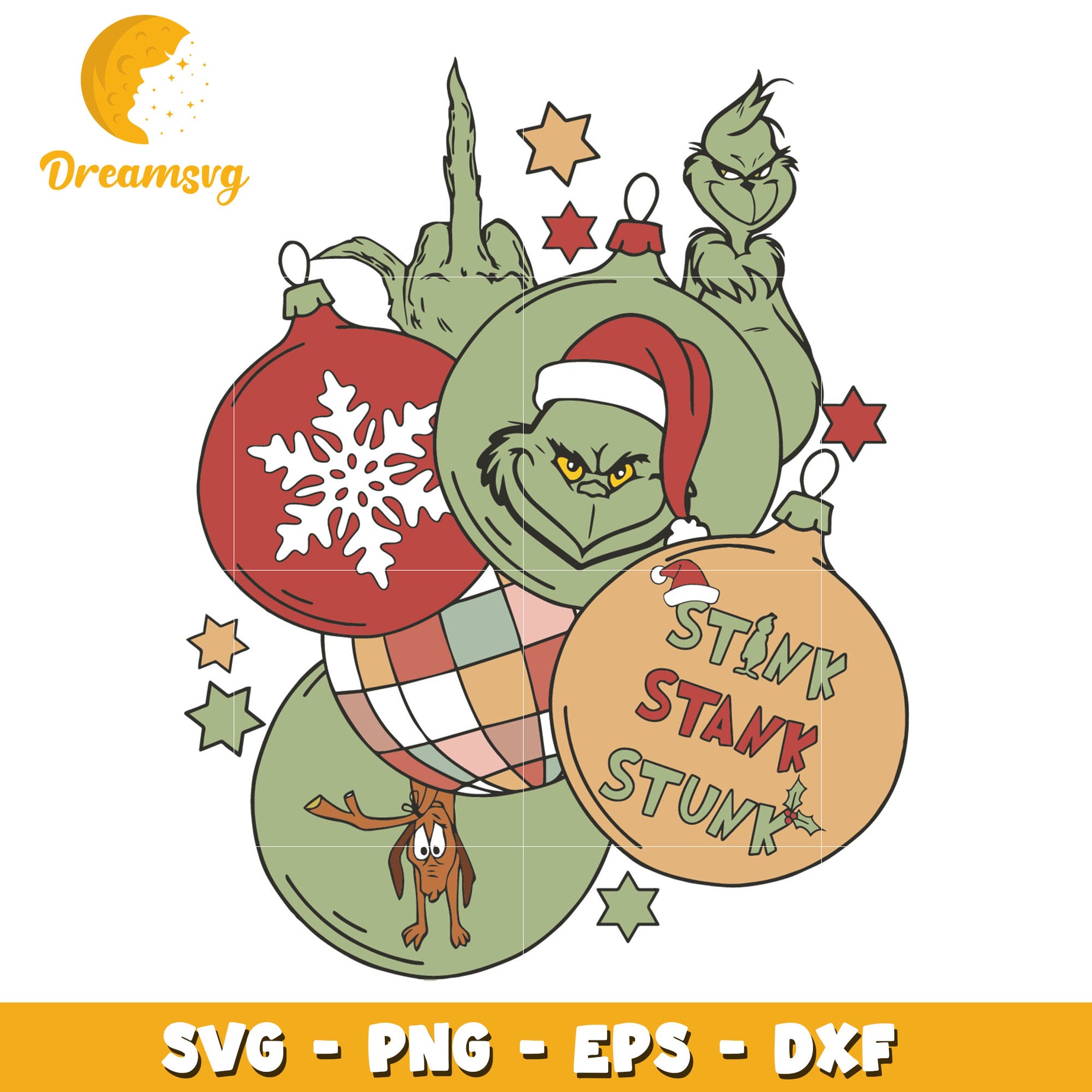 Stink Stank Stunk Grinch Santa svg, The Grinch svg, Christmas svg