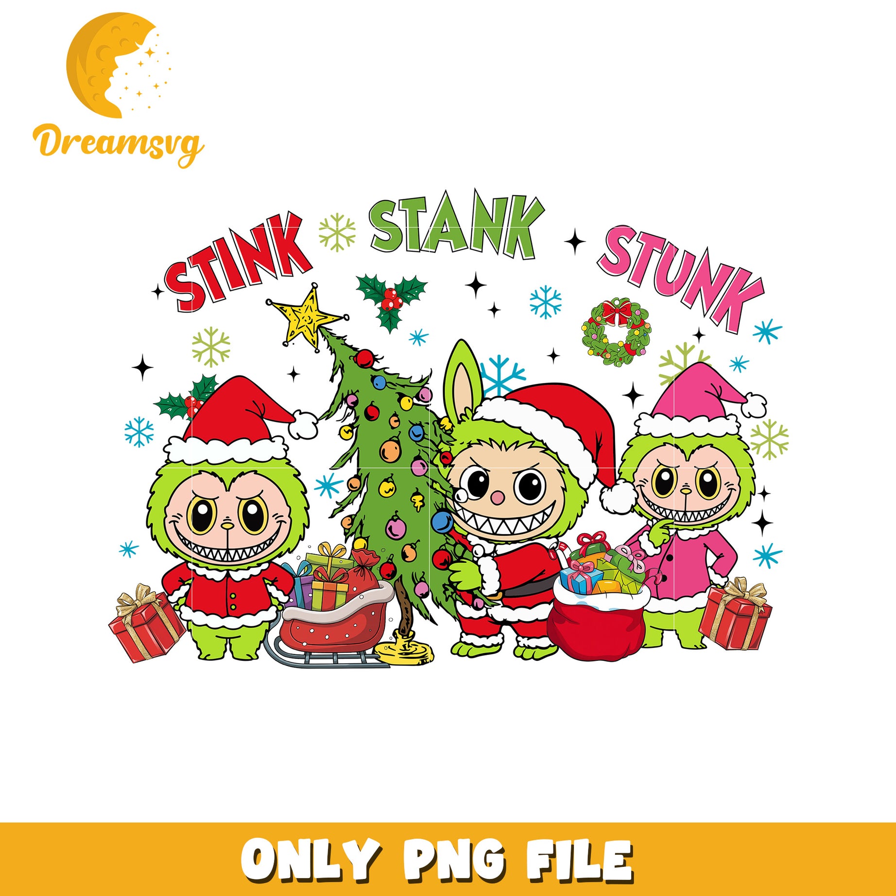 Stink stank stunk png, christmas​ png, grinch png