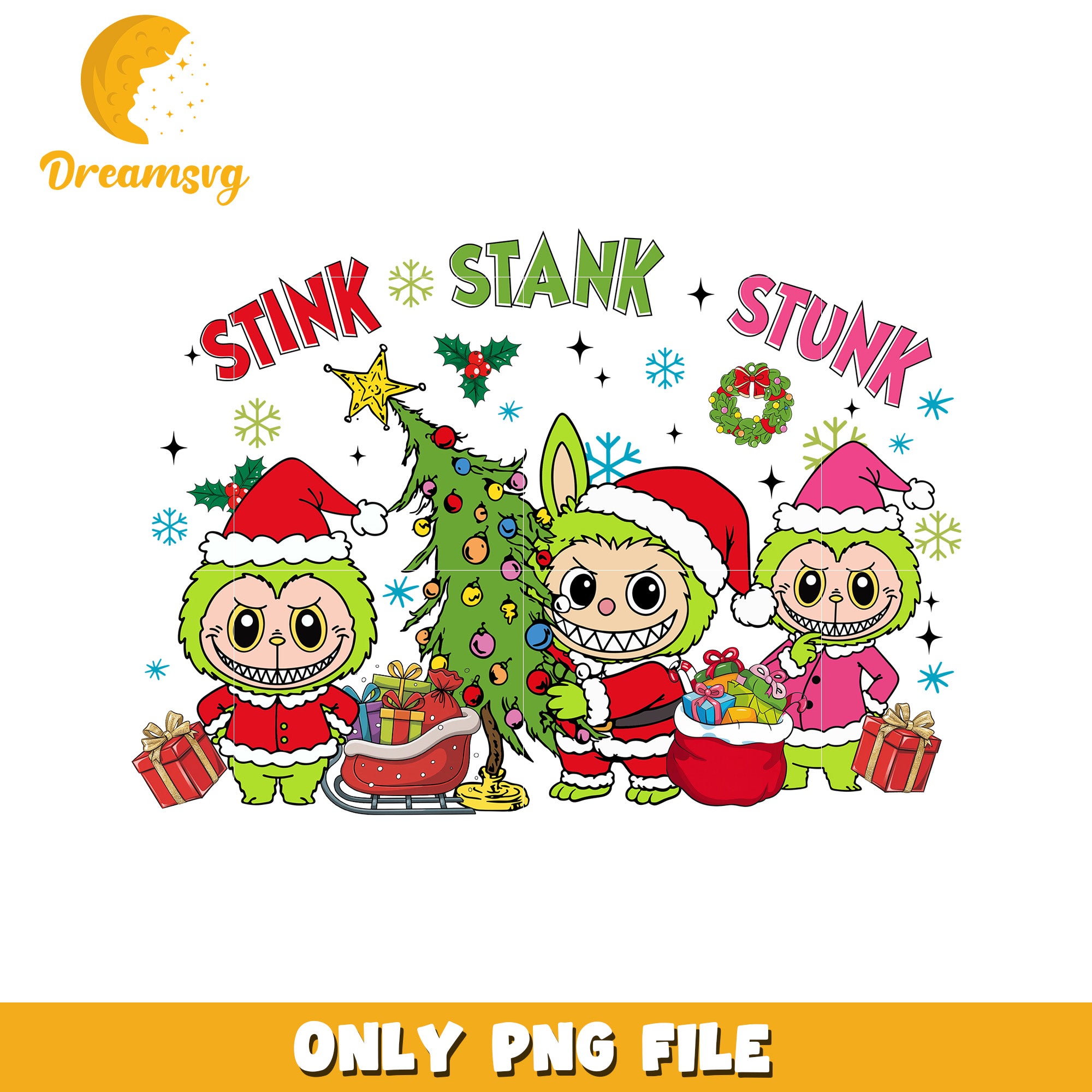 Stink stank stunk png, christmas​ png, grinch png
