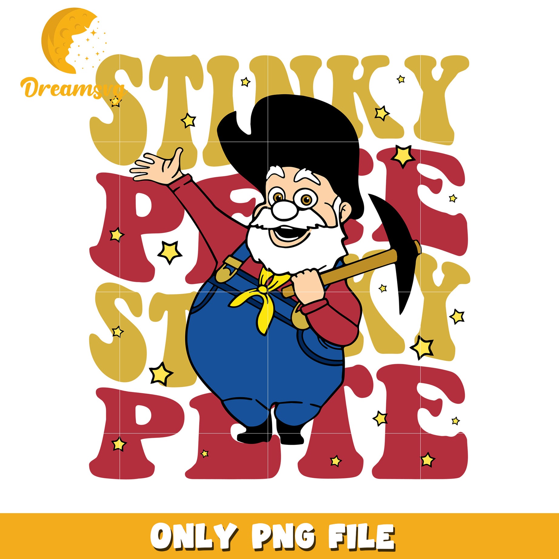 Stinky Pete Fun Cartoon Character PNG File Download