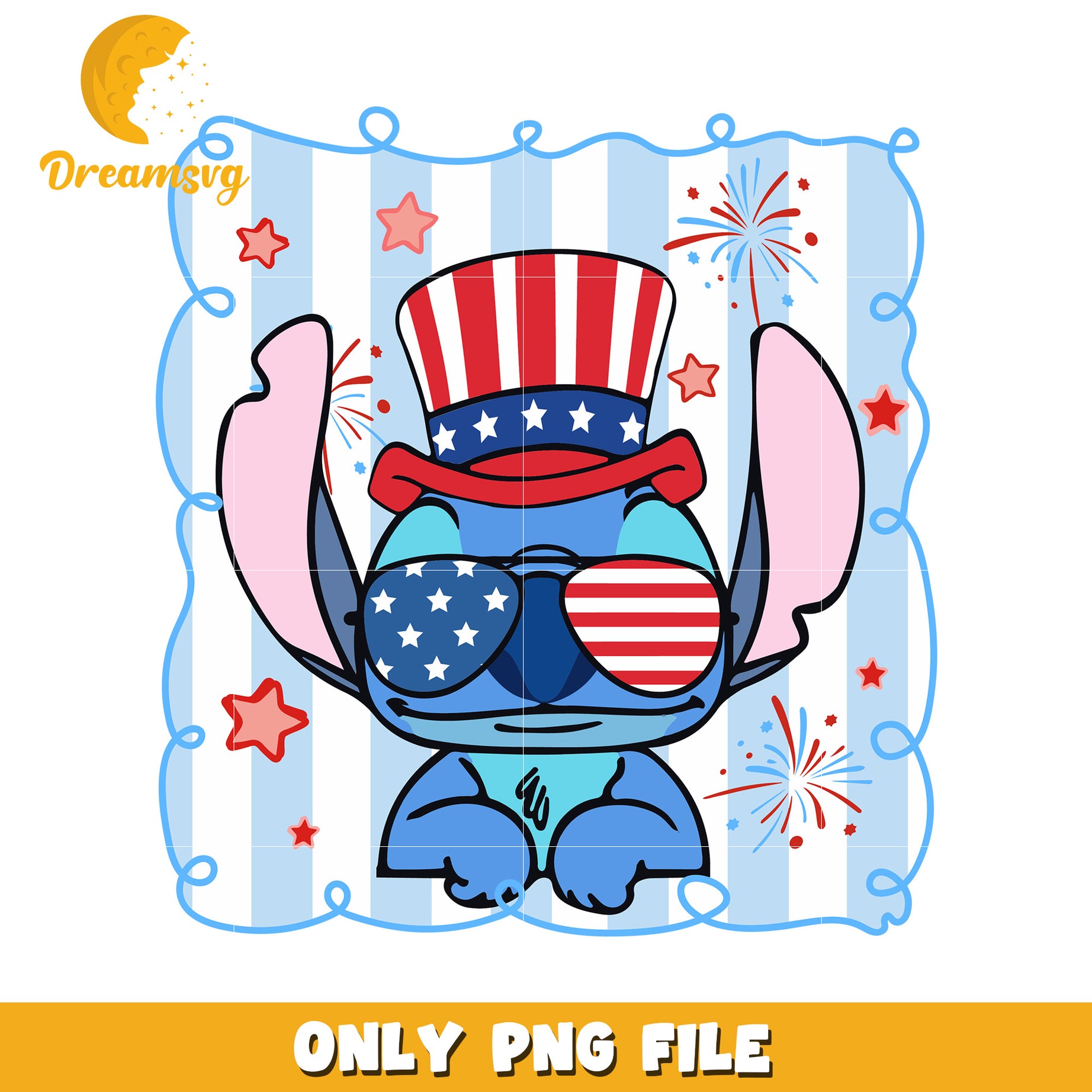 Stitch 4th png, july 4th stitch png, independence day stitch png