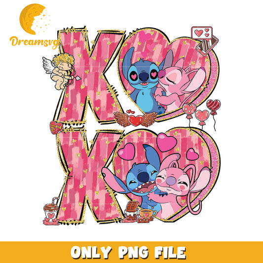 Stitch Angel Valentine PNG