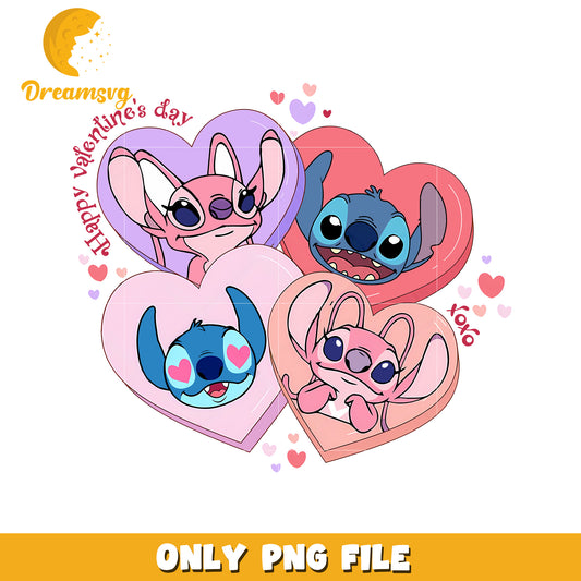 Stitch Angel Valentine PNG Image
