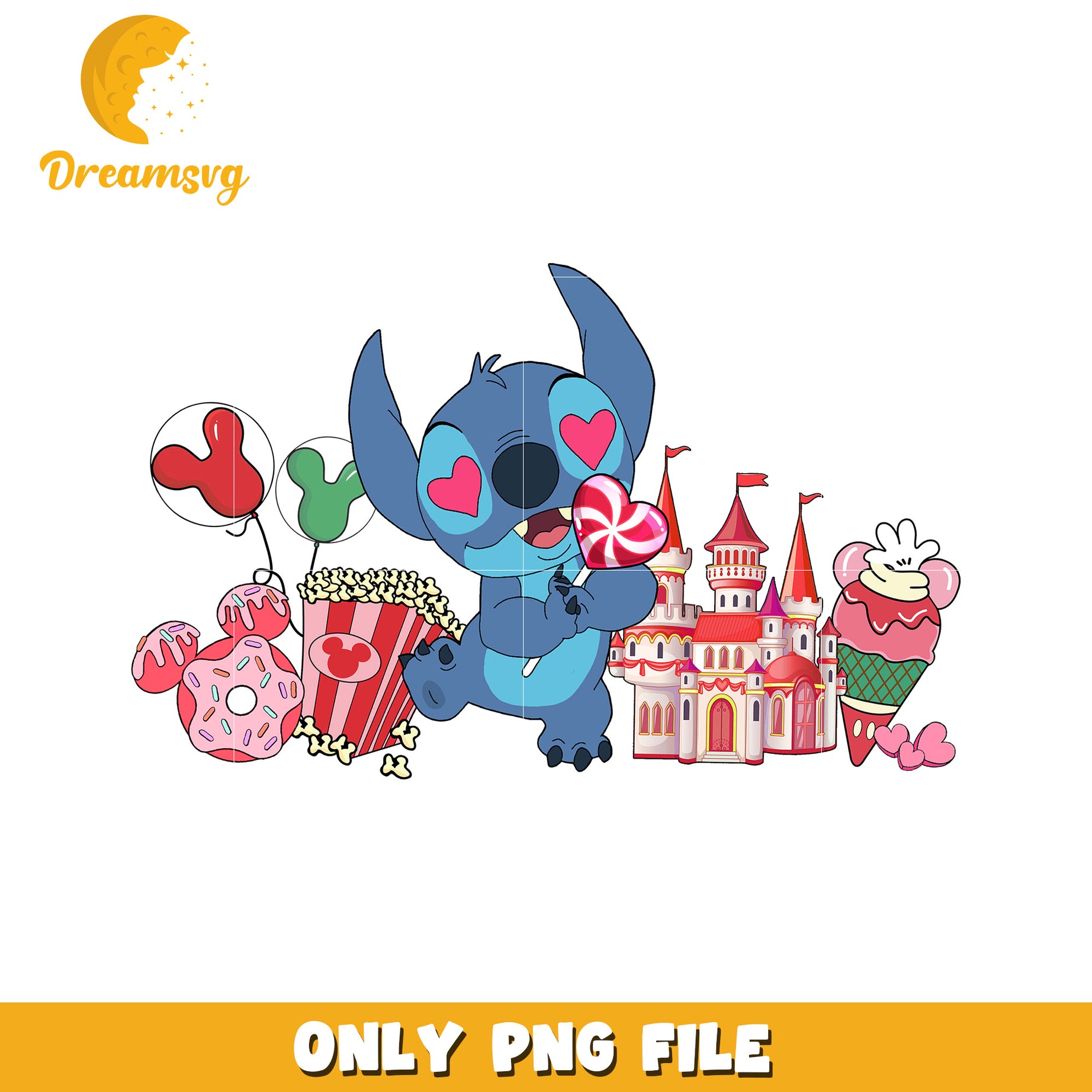 Stitch Disney PNG Cute Cartoon