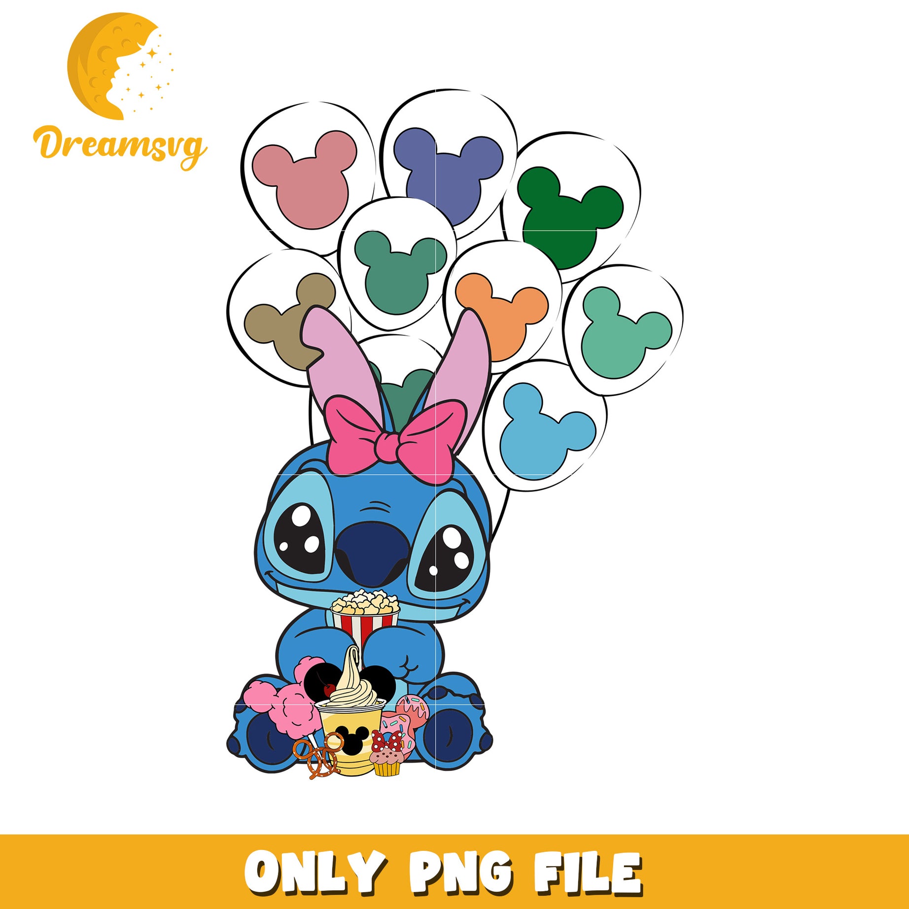 Stitch Disney PNG Sublimation Design