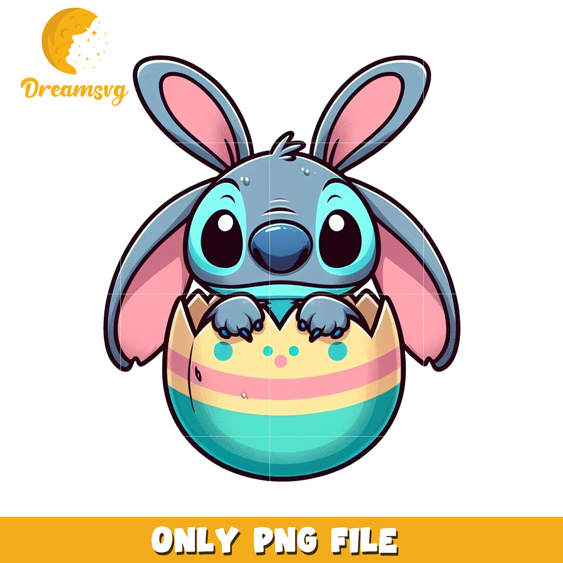 Stitch Easter Bunny PNG