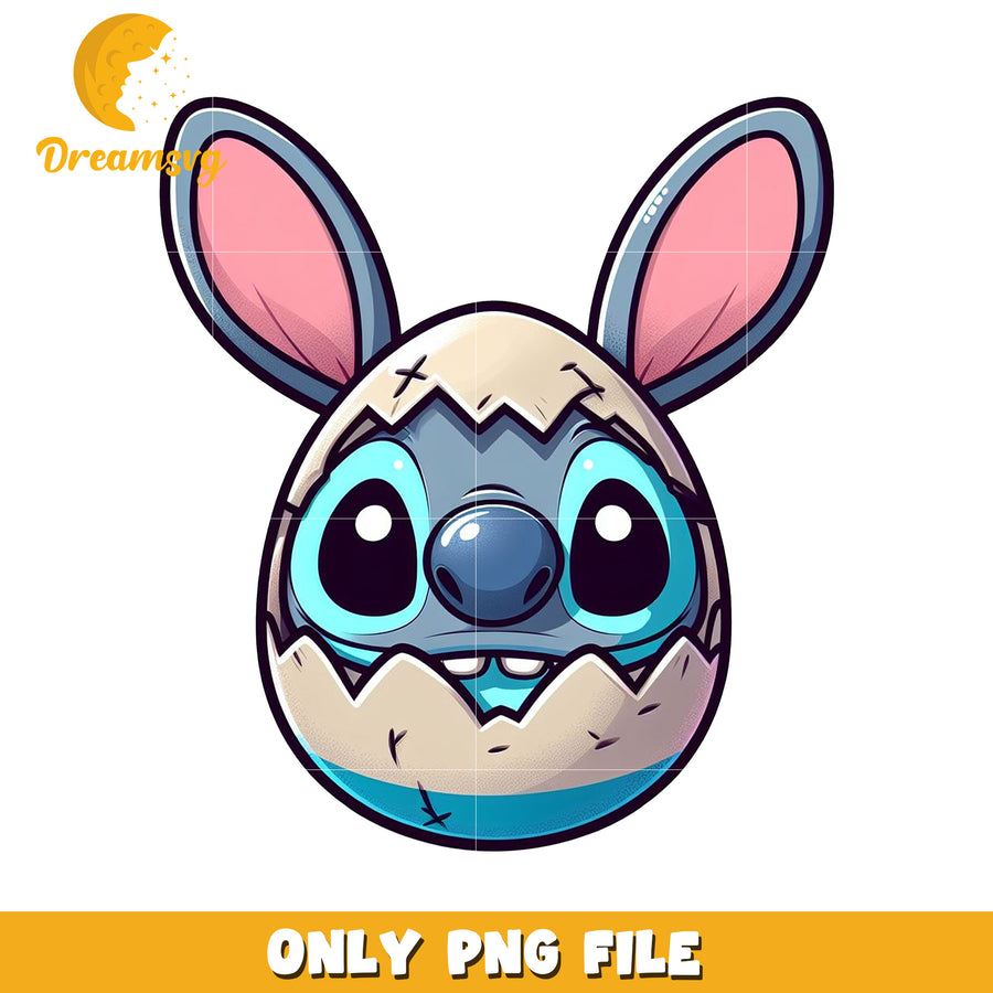 Stitch Easter Bunny PNG Clipart