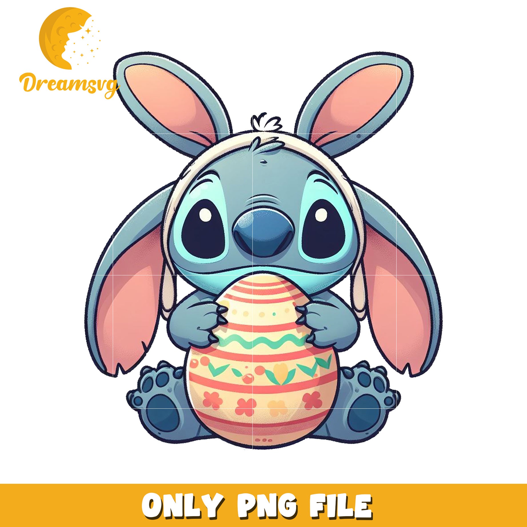 Stitch Easter Bunny PNG Image