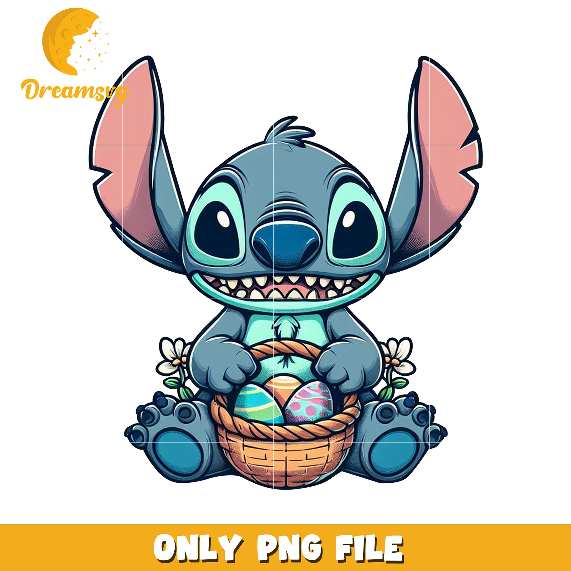 Stitch Easter PNG Sublimation Design