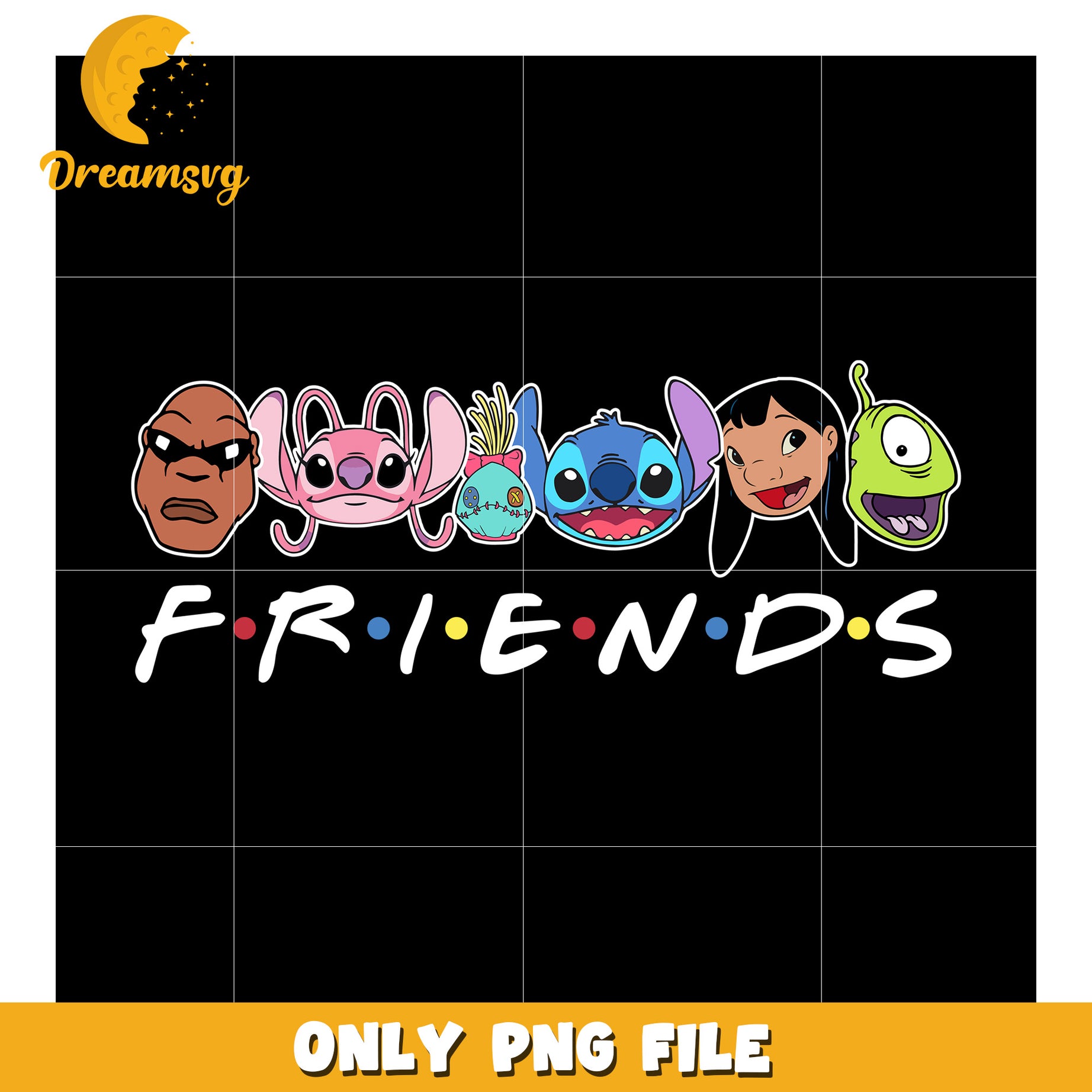 Stitch Friends PNG, Lilo & Stitch SVG, Disney Friends Design