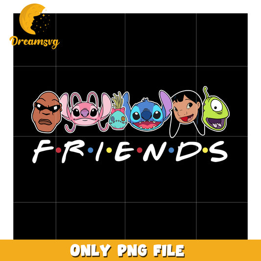 Stitch Friends PNG, Lilo & Stitch SVG, Disney Friends Design