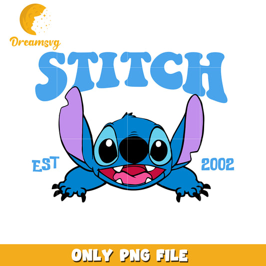 Stitch PNG File, Cute Cartoon Character Design, Perfect for Projects