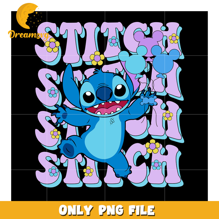 Stitch PNG File, Cute Disney Art, Perfect for Crafts and DIY