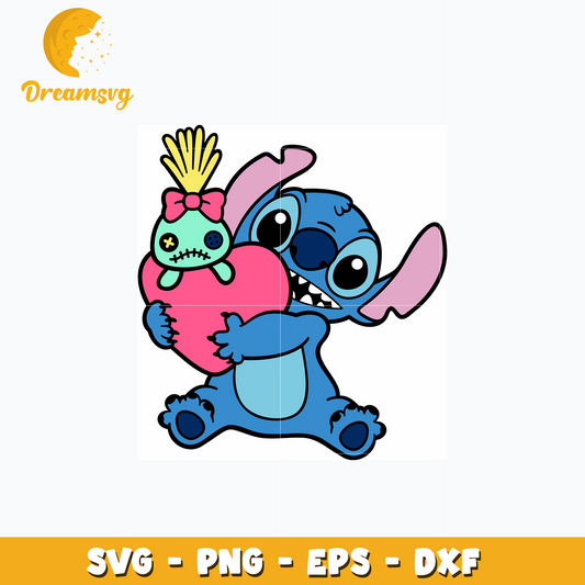 Stitch Scrump valentine horror svg