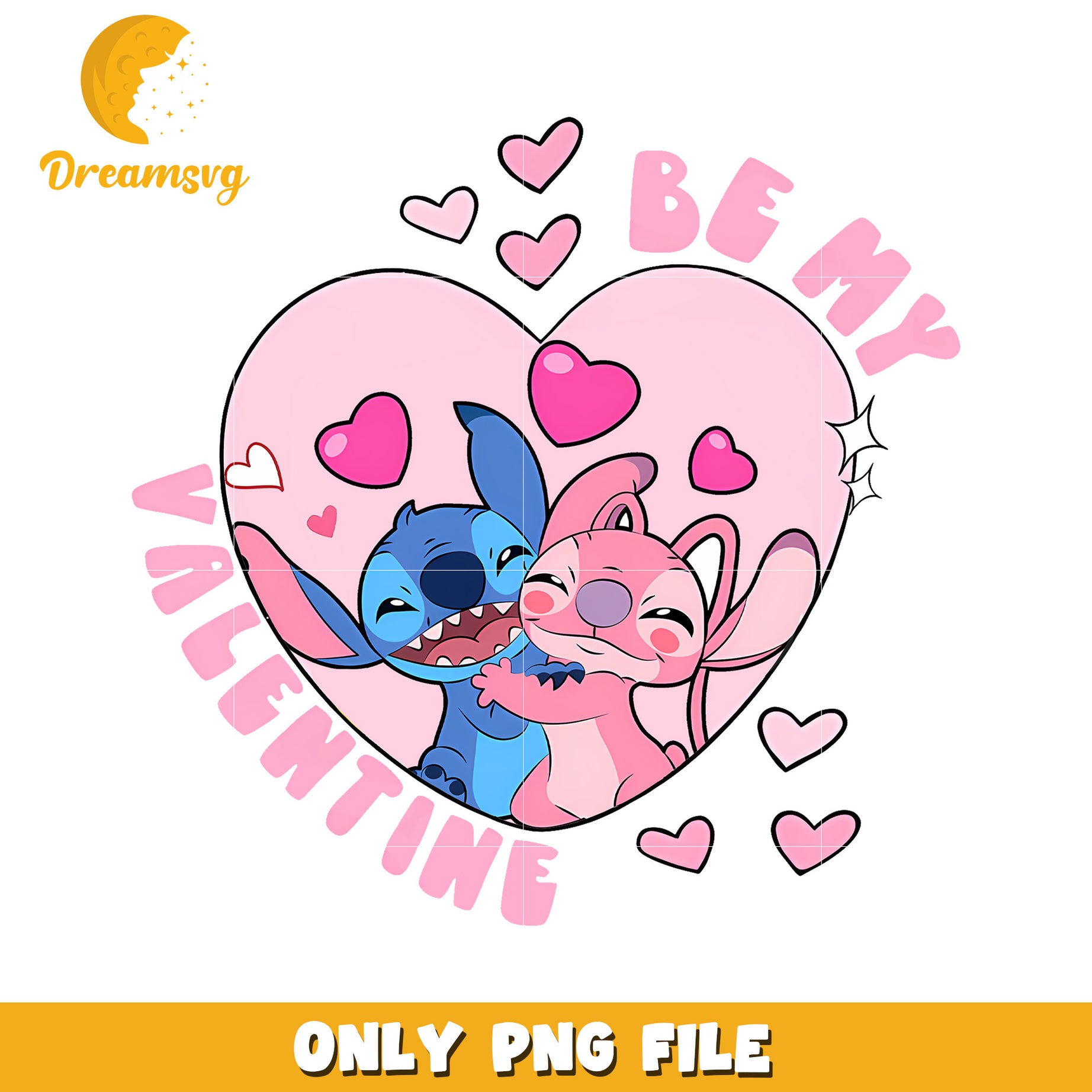 Stitch Valentine PNG Image