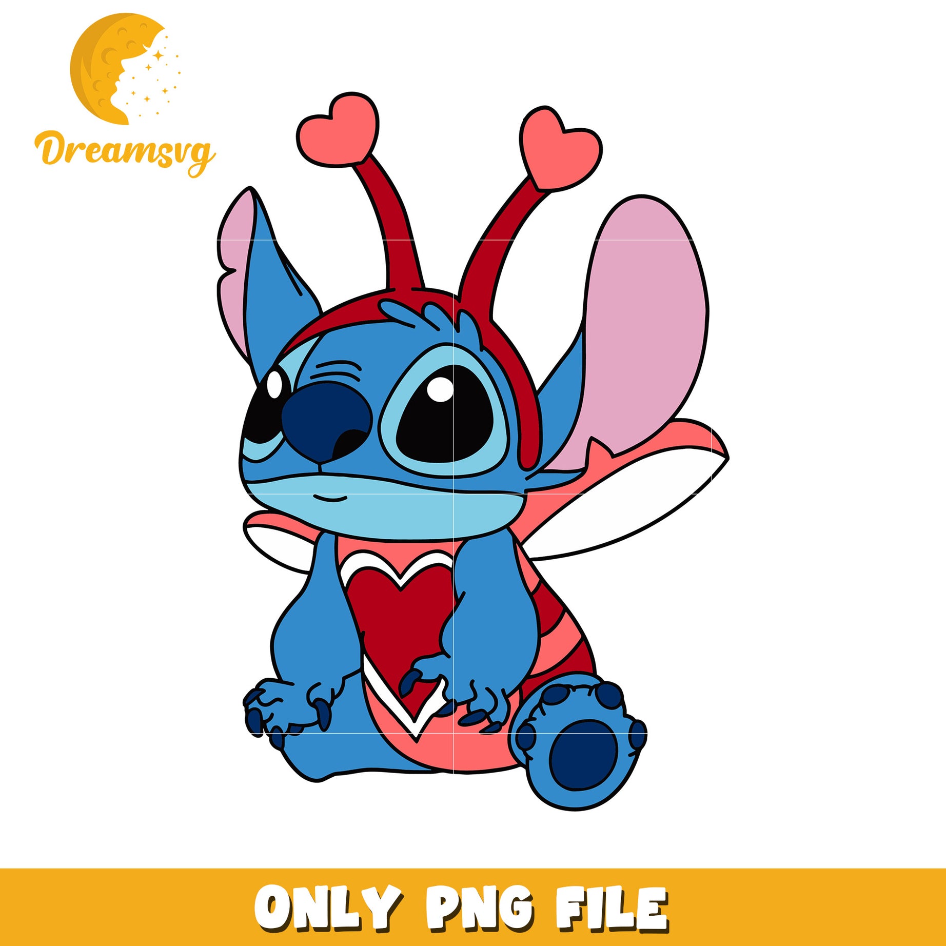 Stitch Valentines PNG Cute