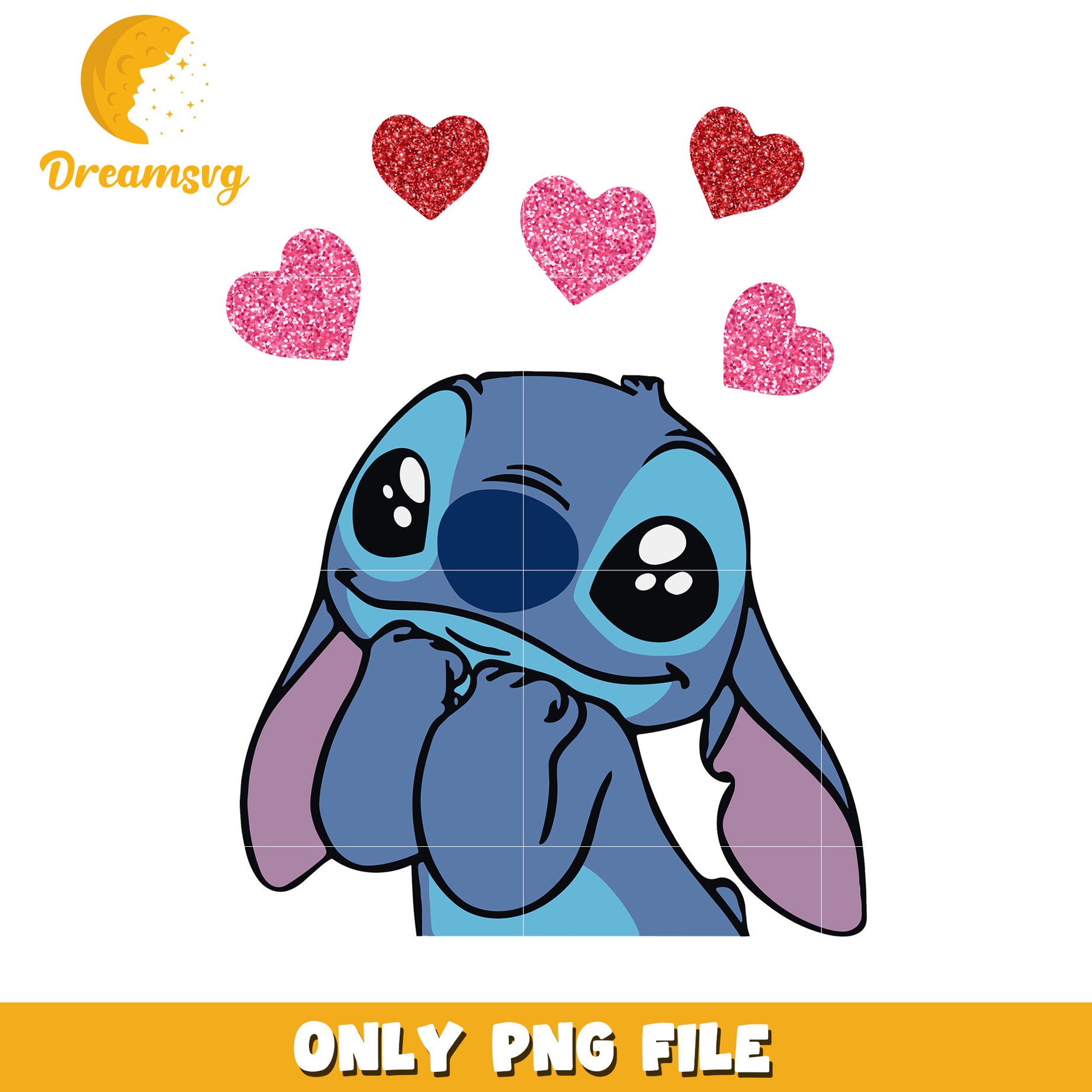 Stitch Valentines PNG Image