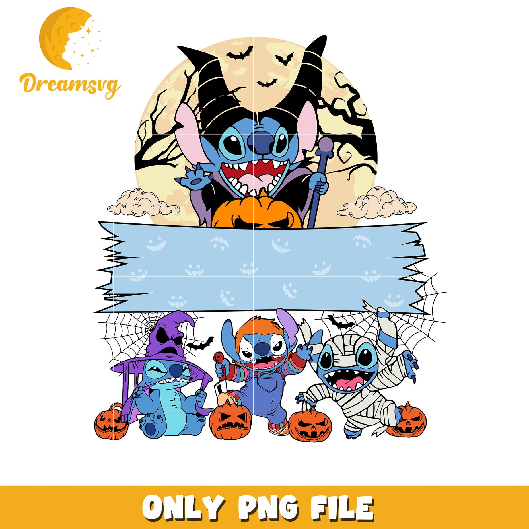 Stitch Maleficent cosplay halloween png, Disney friends halloween vibes png