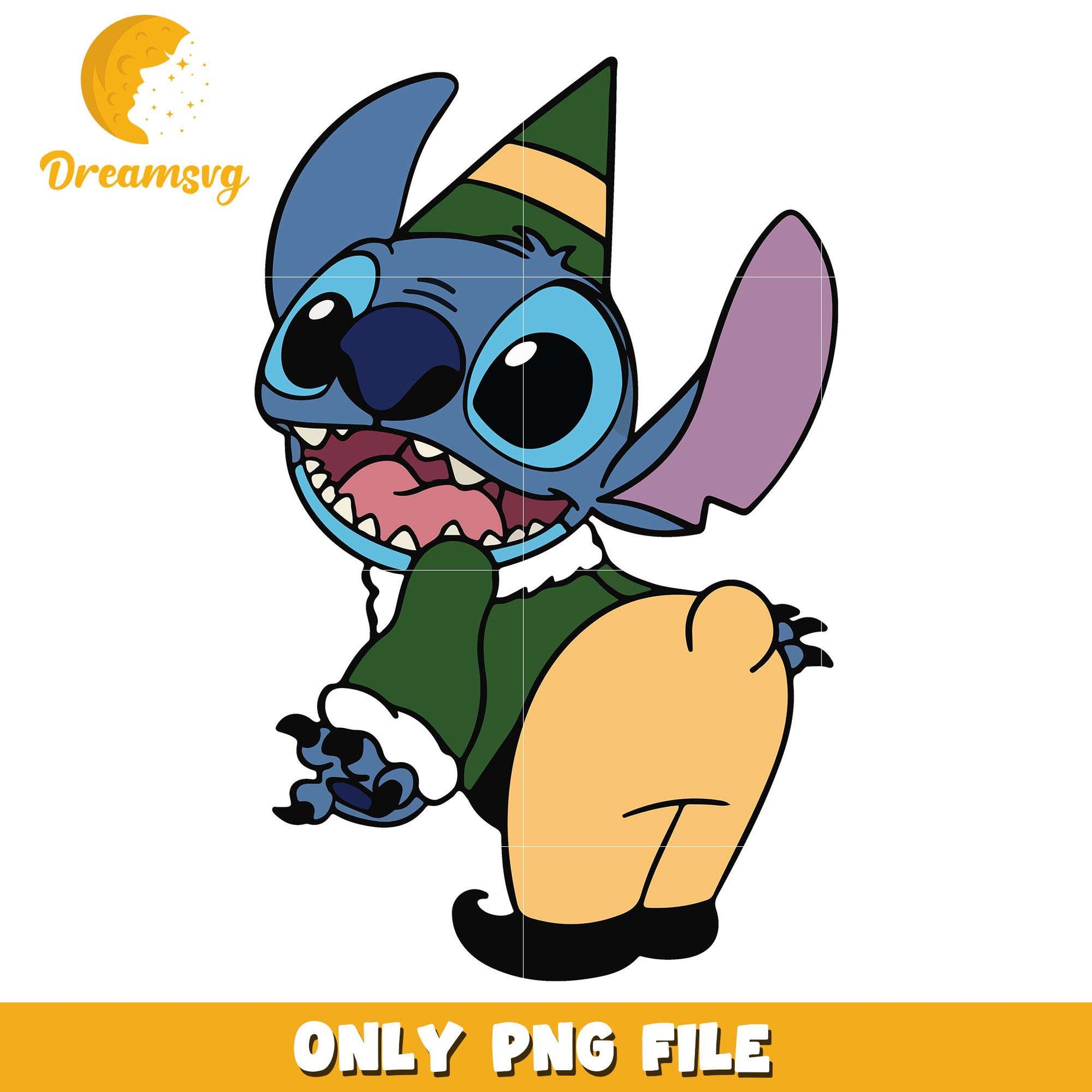 Stitch character christmas tree png, stitch png, christmas png