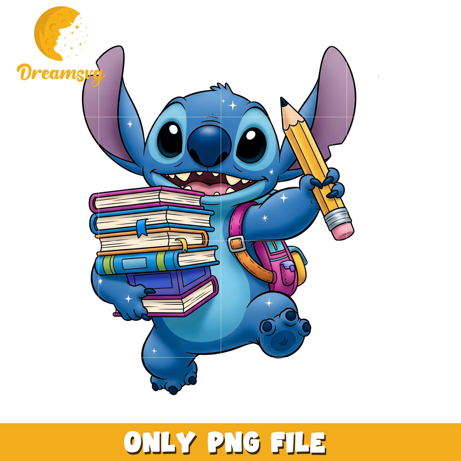 Stitch and books png, lilo and stitch cartoon png, funny stitch png