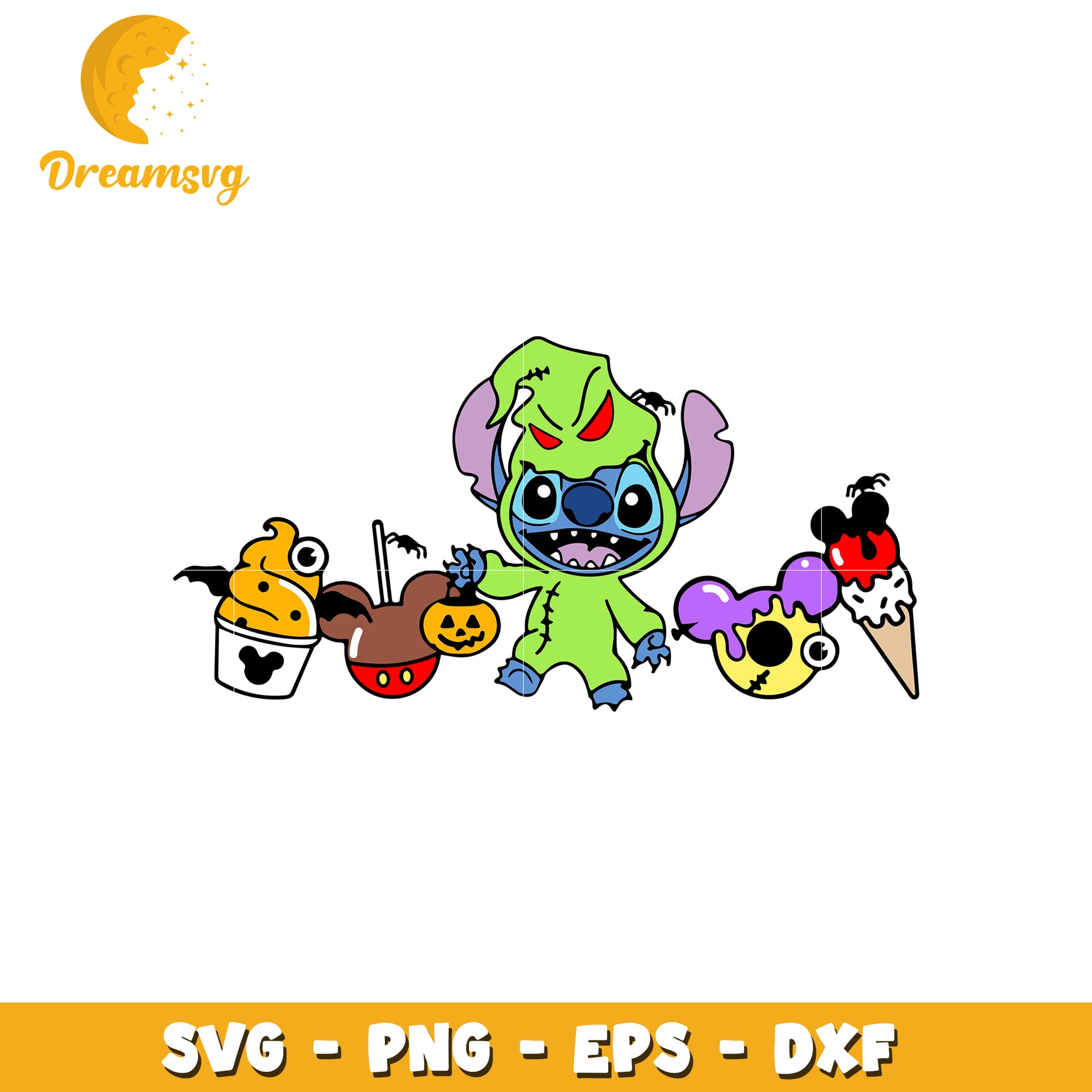 Stitch cosplay oogie halloween svg, stitch svg, halloween costume svg